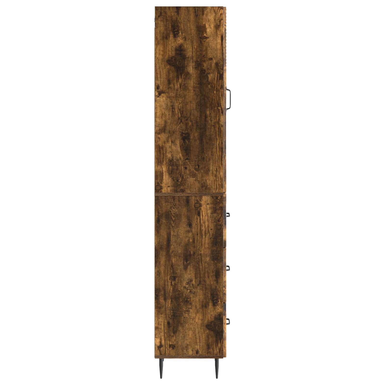Kastenset 2 pcs Gerookt eiken 33 x 34,5 x 90 cm Bewerkt hout – afbeelding 6