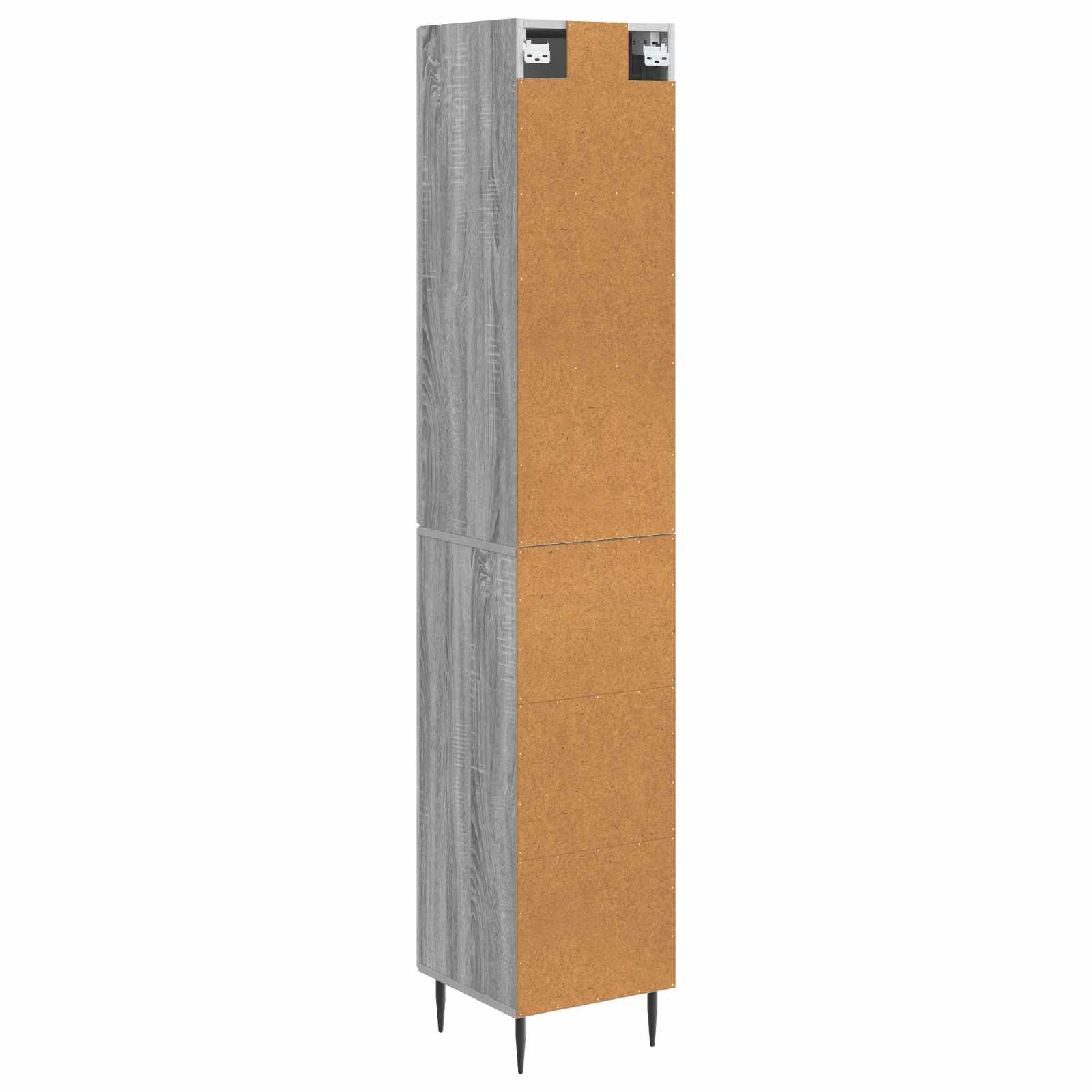 Kastenset 2 pcs Grijs Sonoma 33 x 34,5 x 90 cm Bewerkt hout – afbeelding 7