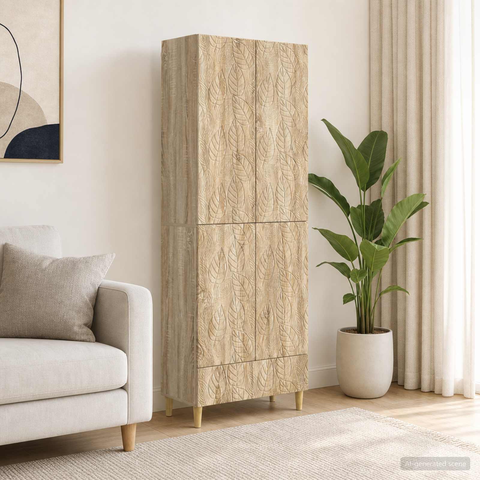 Kastenset 2 pcs Sonoma Eiken Bewerkt hout