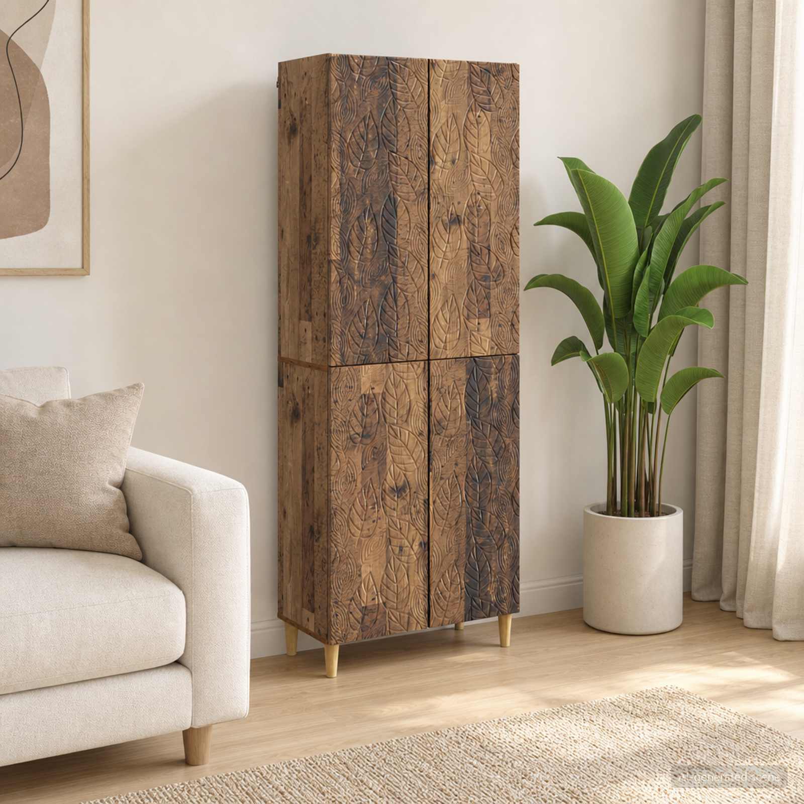 Kastenset 2 pcs Oud hout Bewerkt hout