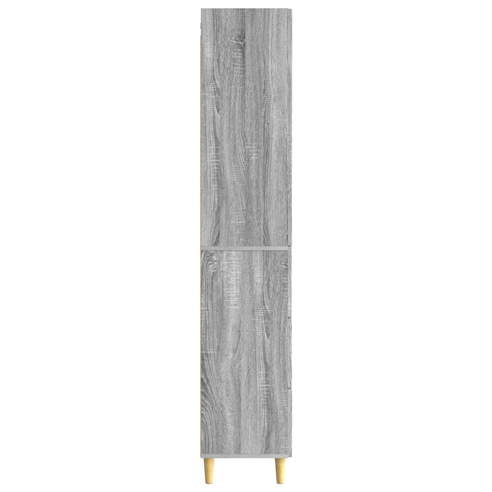 Kastenset 2 pcs Grijs Sonoma 66 x 34,5 x 90 cm Bewerkt hout – afbeelding 6