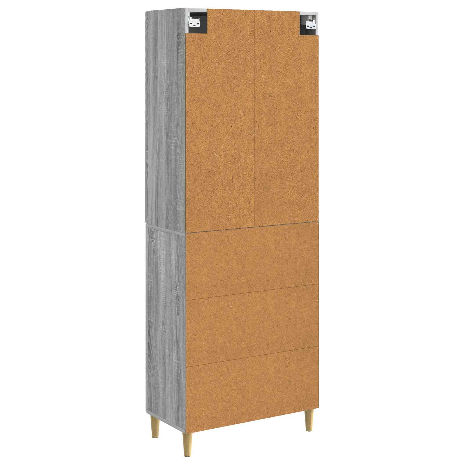 Kastenset 2 pcs Grijs Sonoma 66 x 34,5 x 90 cm Bewerkt hout – afbeelding 7