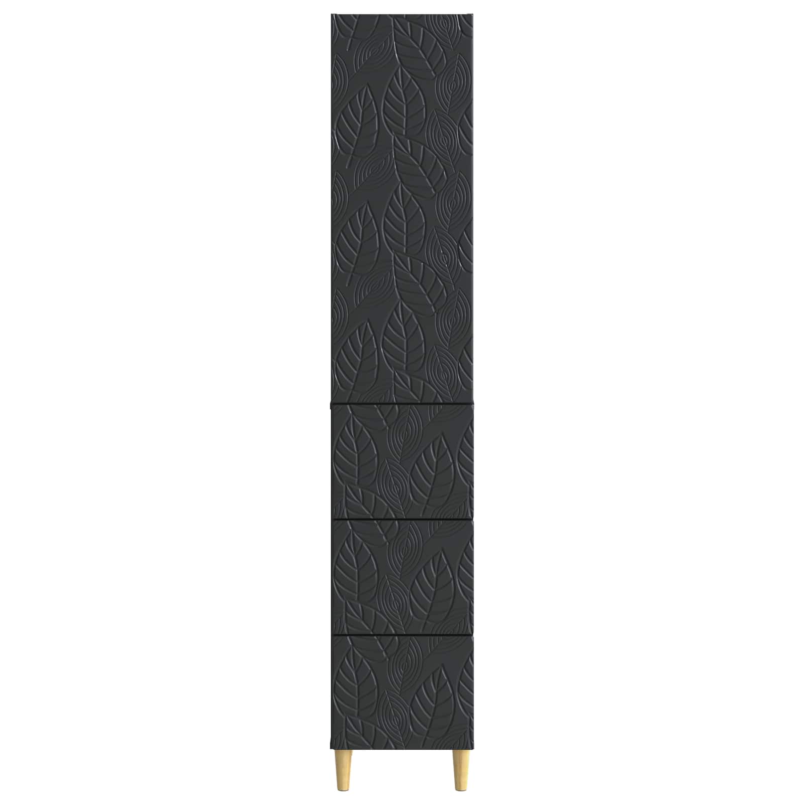 Kastenset 2 pcs Zwart 33 x 34,5 x 90 cm Bewerkt hout – afbeelding 5
