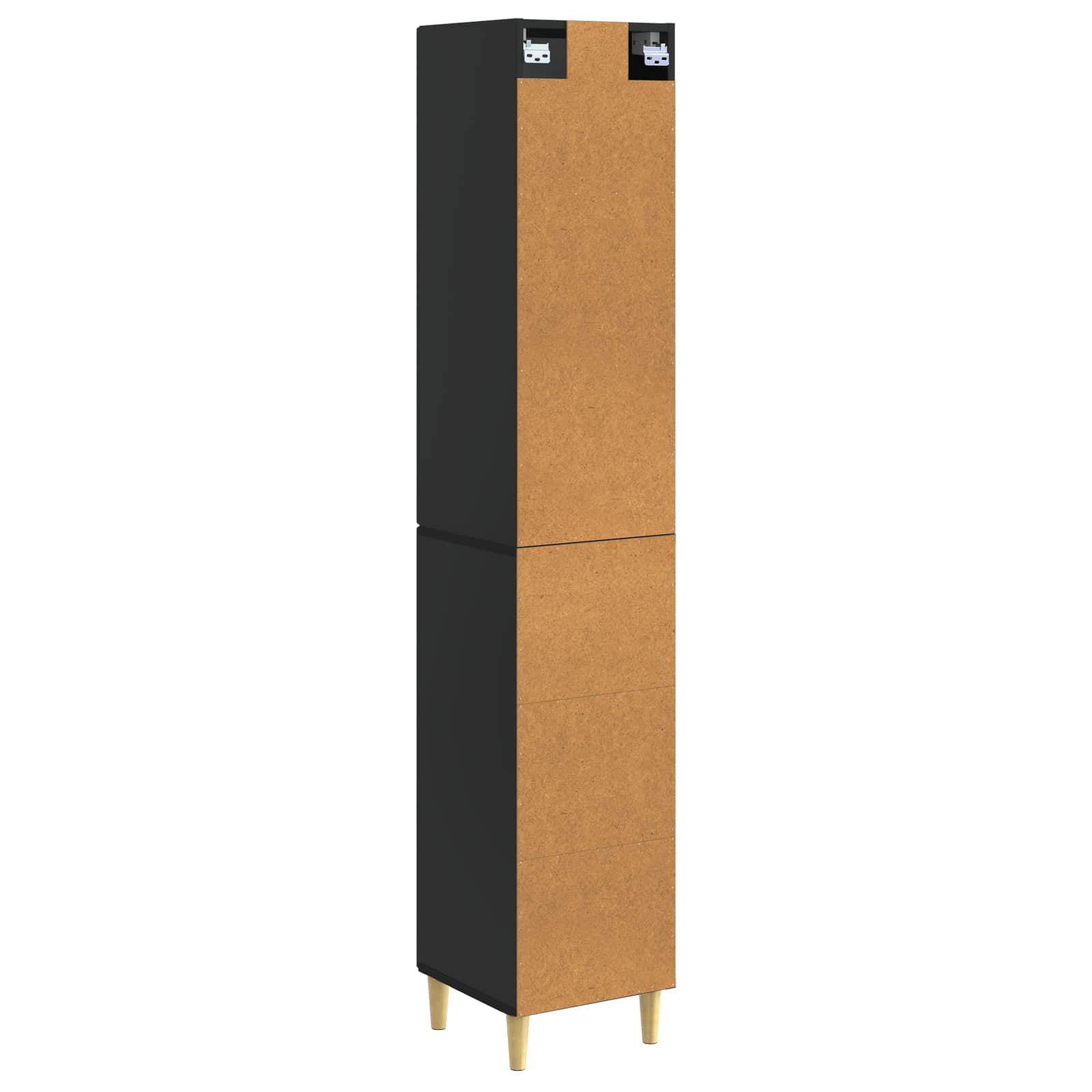 Kastenset 2 pcs Zwart 33 x 34,5 x 90 cm Bewerkt hout – afbeelding 7