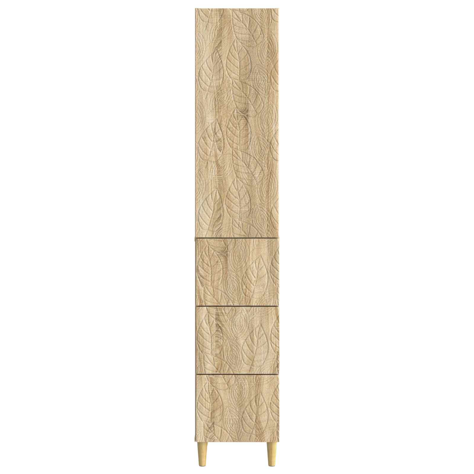 Kastenset 2 pcs Sonoma Eiken 33 x 34,5 x 90 cm Bewerkt hout – afbeelding 5