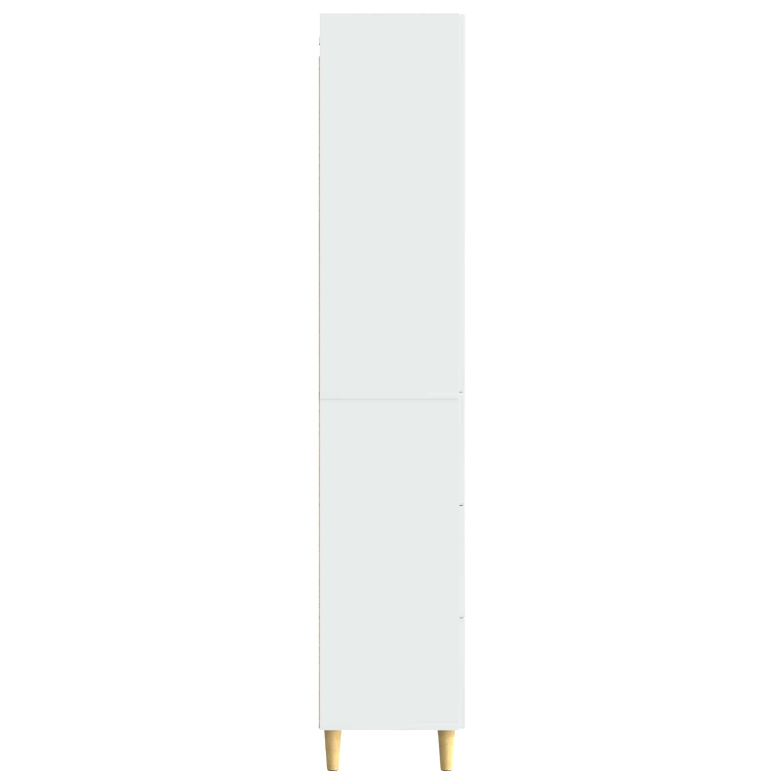 Kastenset 2 pcs Hoogglans Wit 33 x 34,5 x 90 cm Bewerkt hout – afbeelding 6