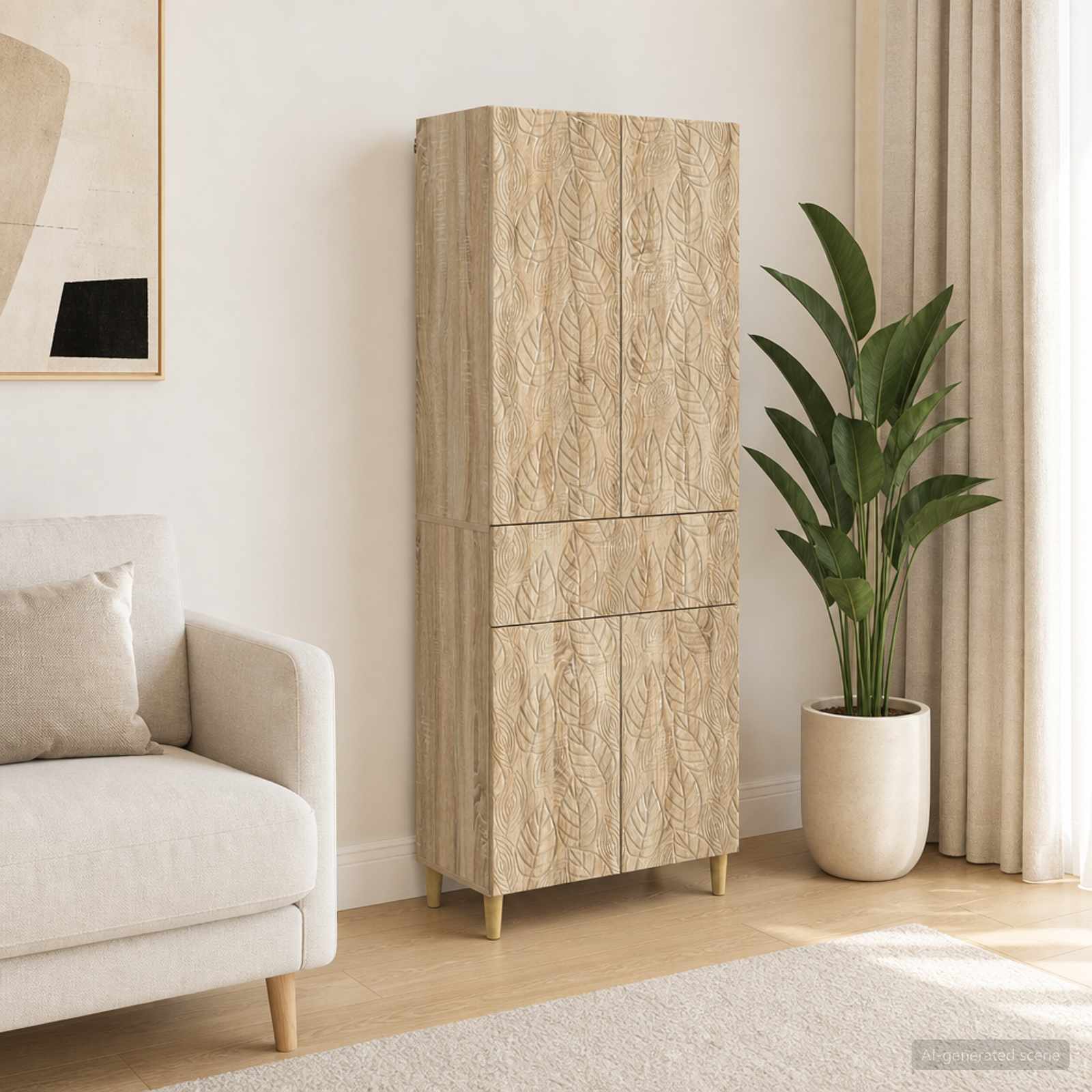 Kastenset 2 pcs Bewerkt hout – afbeelding 1