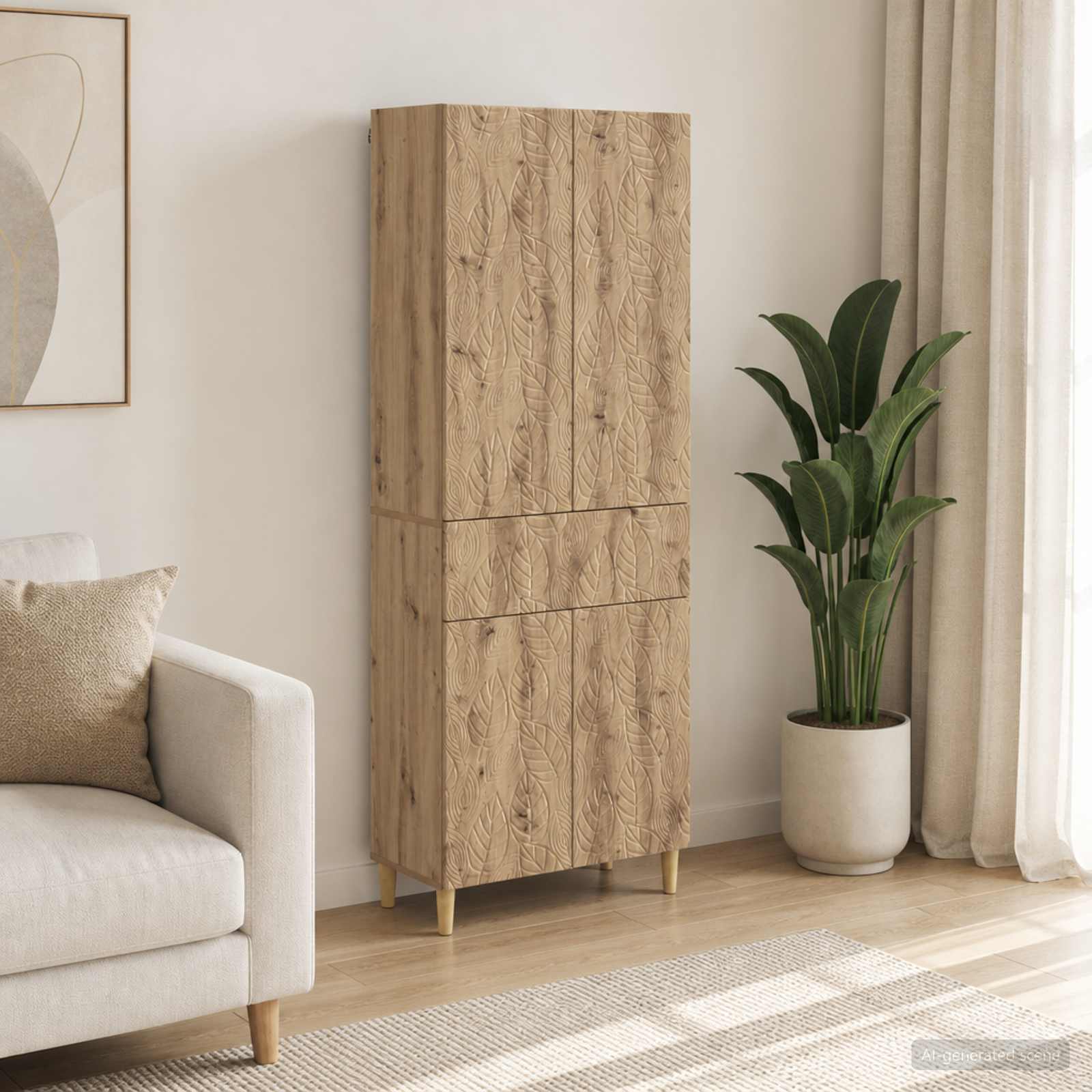 Kastenset 2 st Bewerkt hout