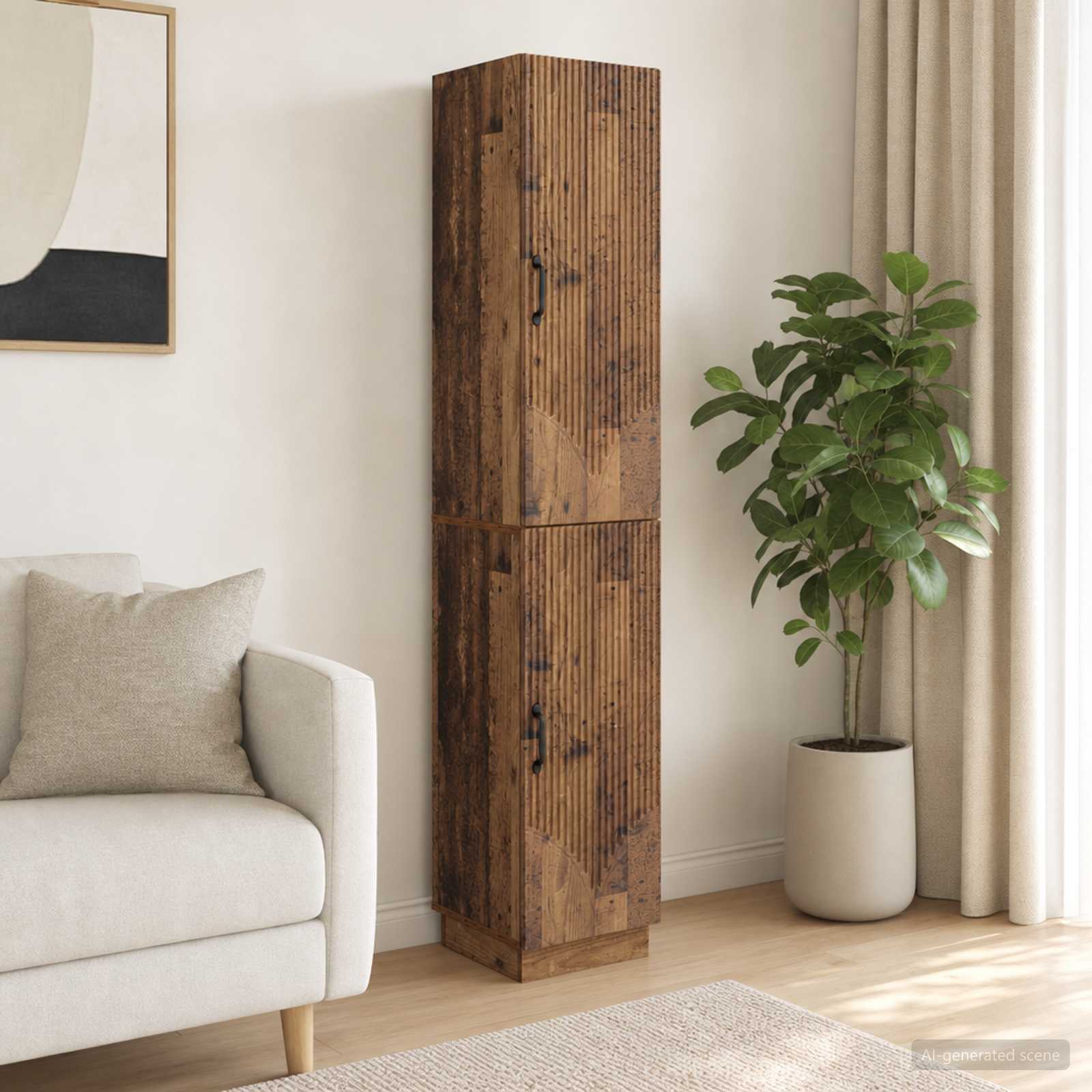 Kastenset 2 pcs Oud hout Bewerkt hout – afbeelding 1