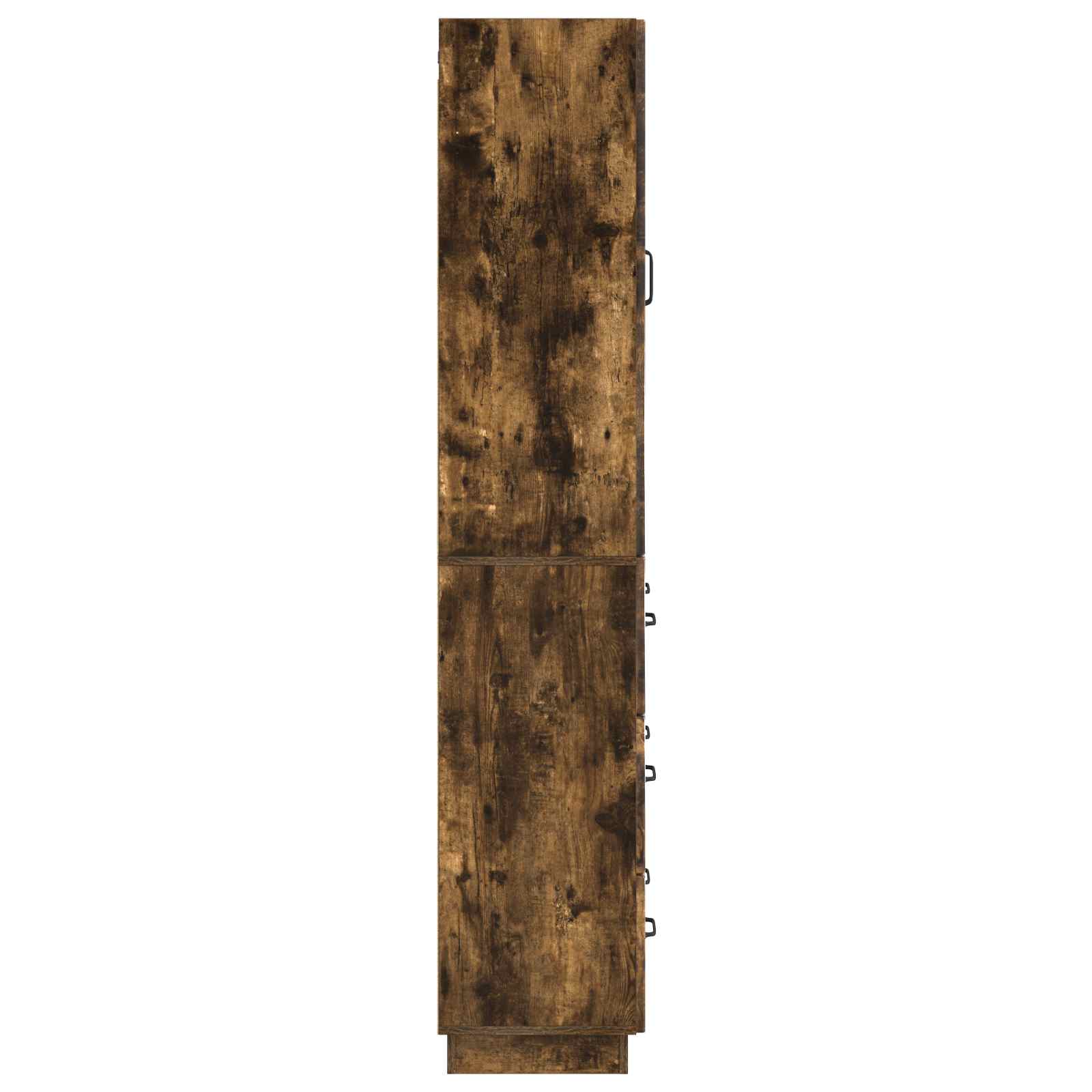 Kastenset 2 pcs Gerookt eiken 66 x 34,5 x 87 cm Bewerkt hout – afbeelding 6
