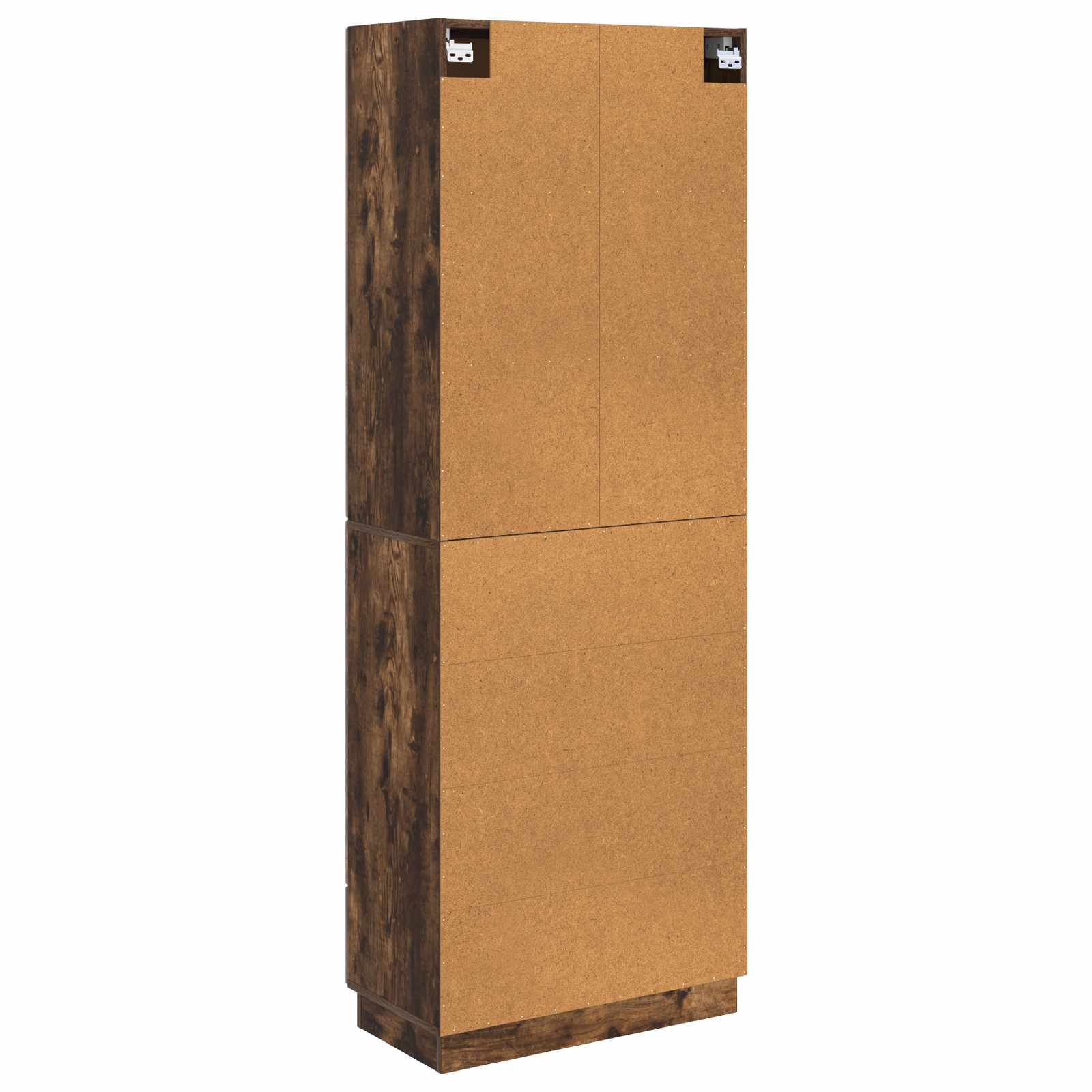 Kastenset 2 pcs Gerookt eiken 66 x 34,5 x 87 cm Bewerkt hout – afbeelding 7