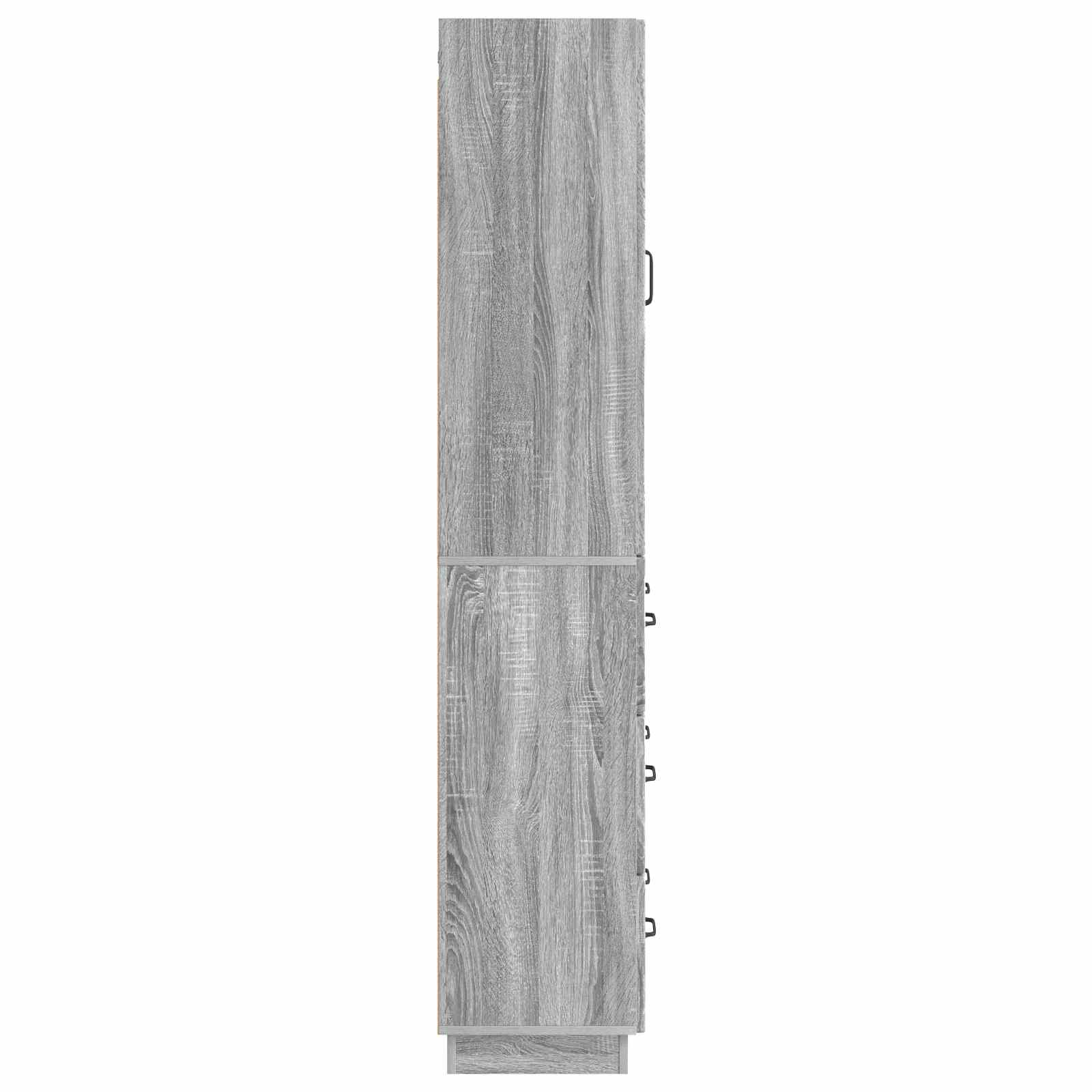 Kastenset 2 pcs Grijs Sonoma 66 x 34,5 x 87 cm Bewerkt hout – afbeelding 6