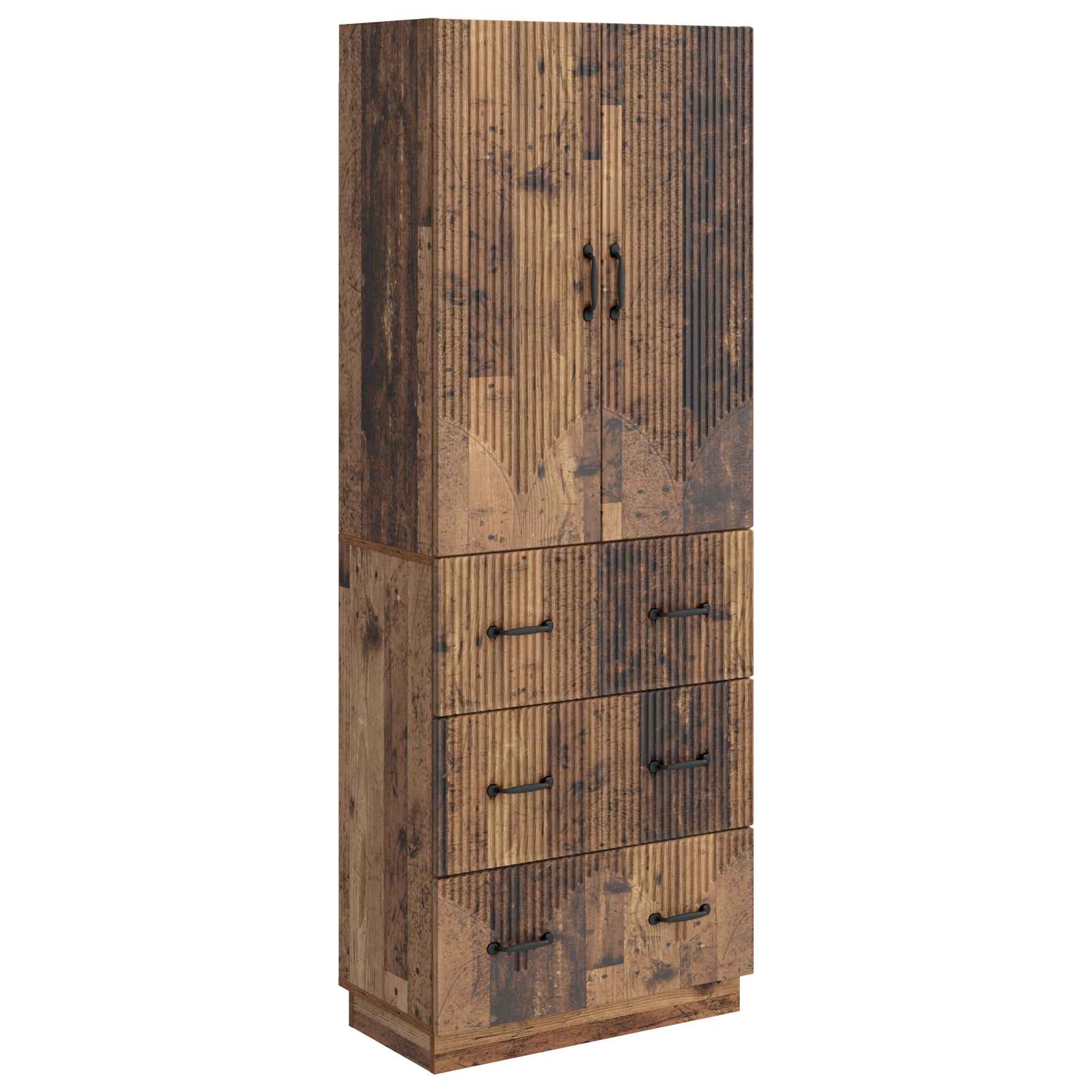 Kastenset 2 pcs Oud hout 66 x 34,5 x 87 cm Bewerkt hout – afbeelding 2