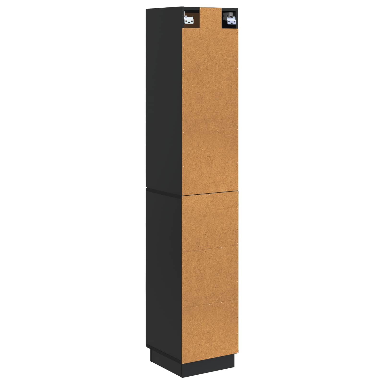 Kastenset 2 pcs Zwart 33 x 34,5 x 87 cm Bewerkt hout – afbeelding 7