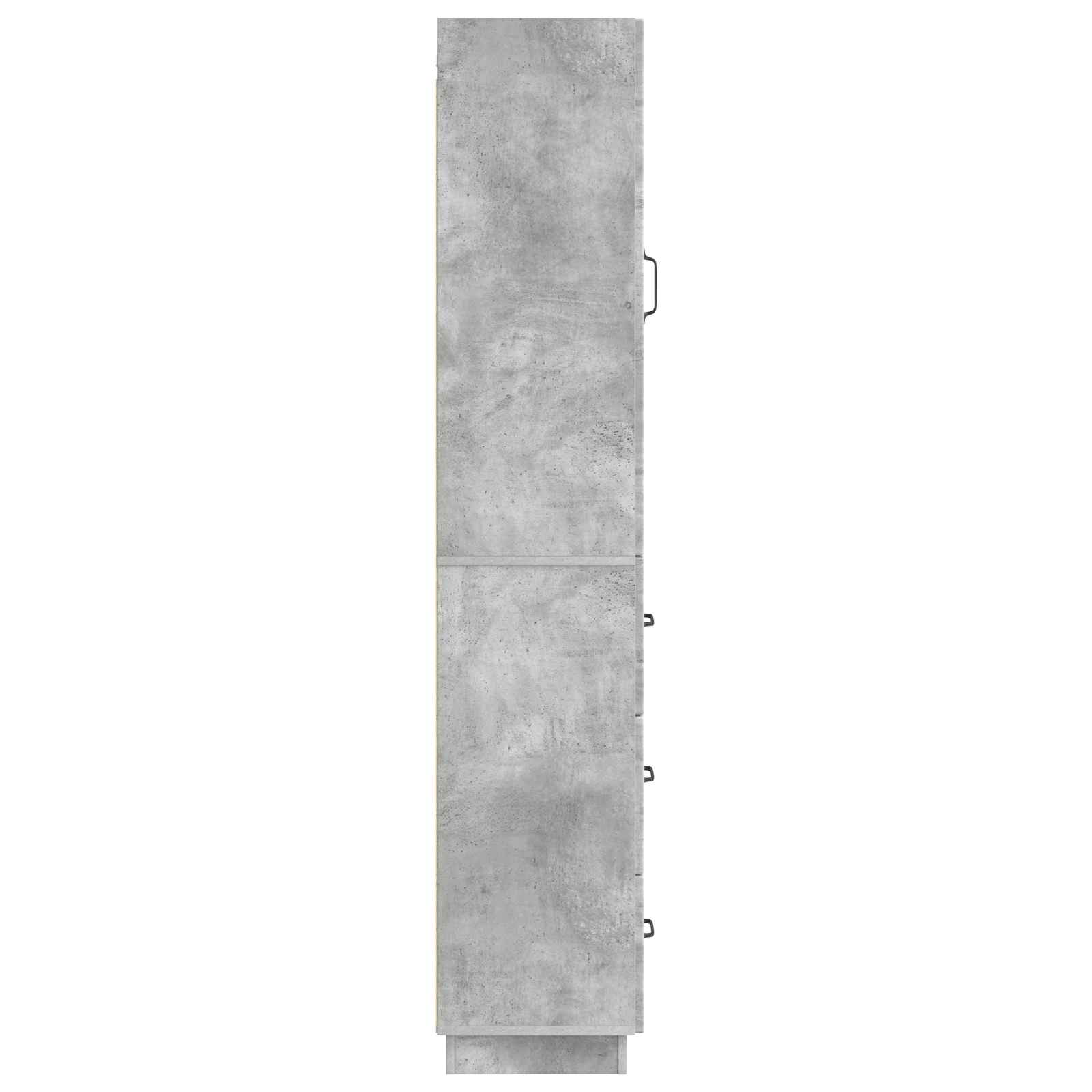 Kastenset 2 pcs Betongrijs 33 x 34,5 x 87 cm Bewerkt hout – afbeelding 6