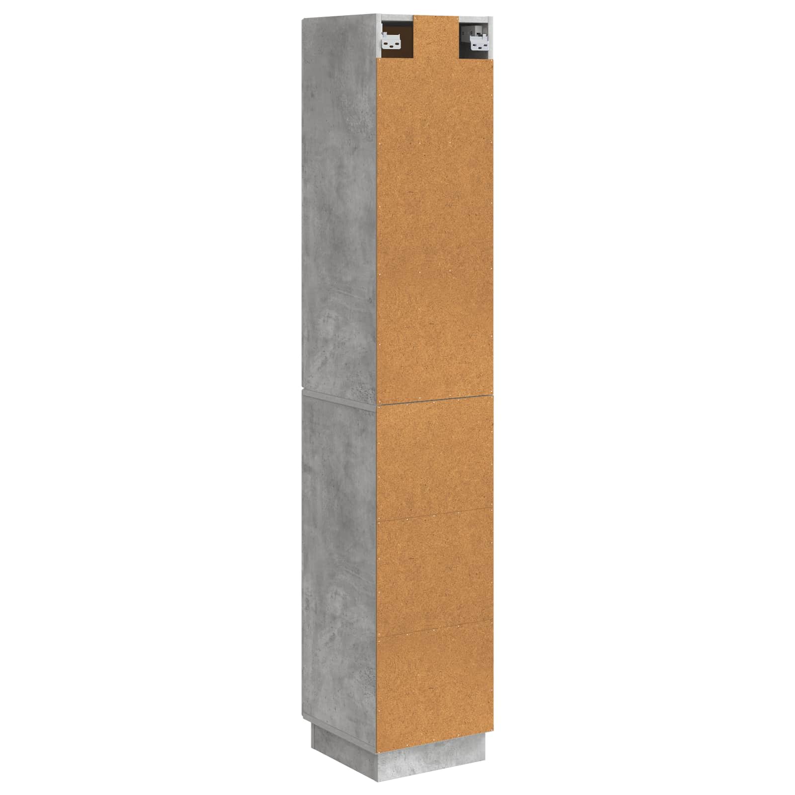 Kastenset 2 pcs Betongrijs 33 x 34,5 x 87 cm Bewerkt hout – afbeelding 7