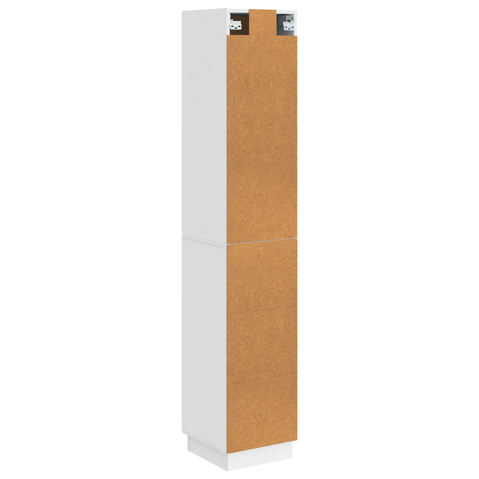 Kastenset 2 pcs Hoogglans Wit 33 x 34,5 x 87 cm Bewerkt hout – afbeelding 7
