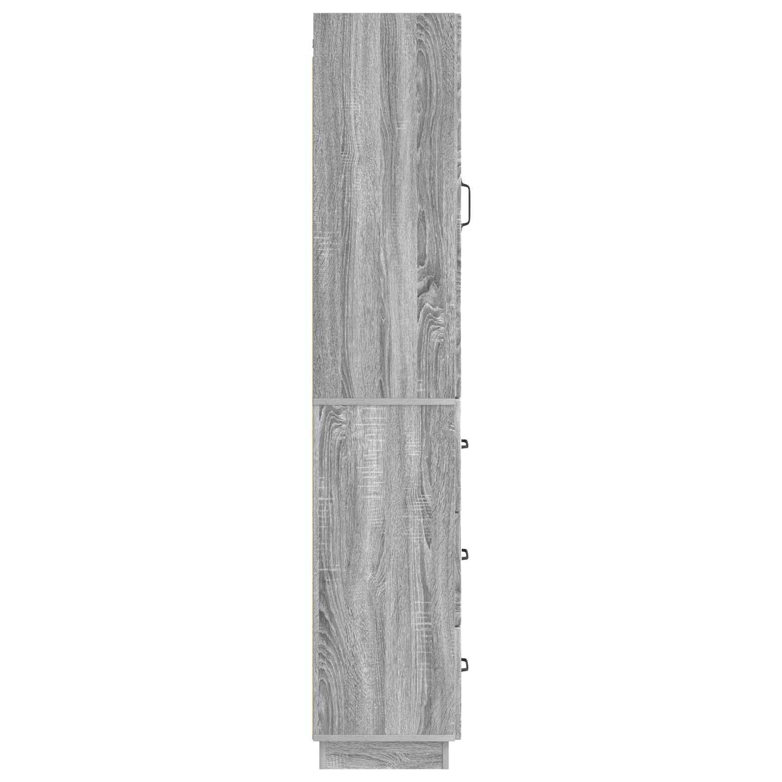 Kastenset 2 pcs Grijs Sonoma 33 x 34,5 x 87 cm Bewerkt hout – afbeelding 6