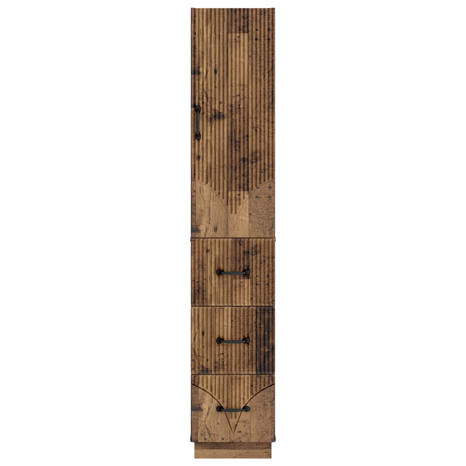 Kastenset 2 pcs Oud hout 33 x 34,5 x 87 cm Bewerkt hout – afbeelding 5