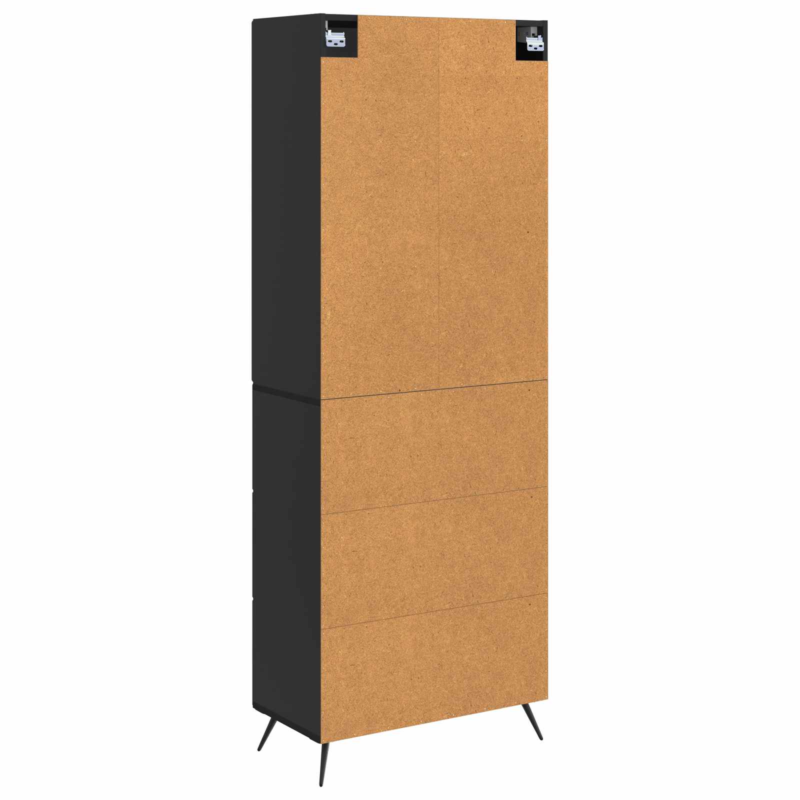 Kastenset 2 pcs Zwart 66 x 34,5 x 90 cm Bewerkt hout – afbeelding 7