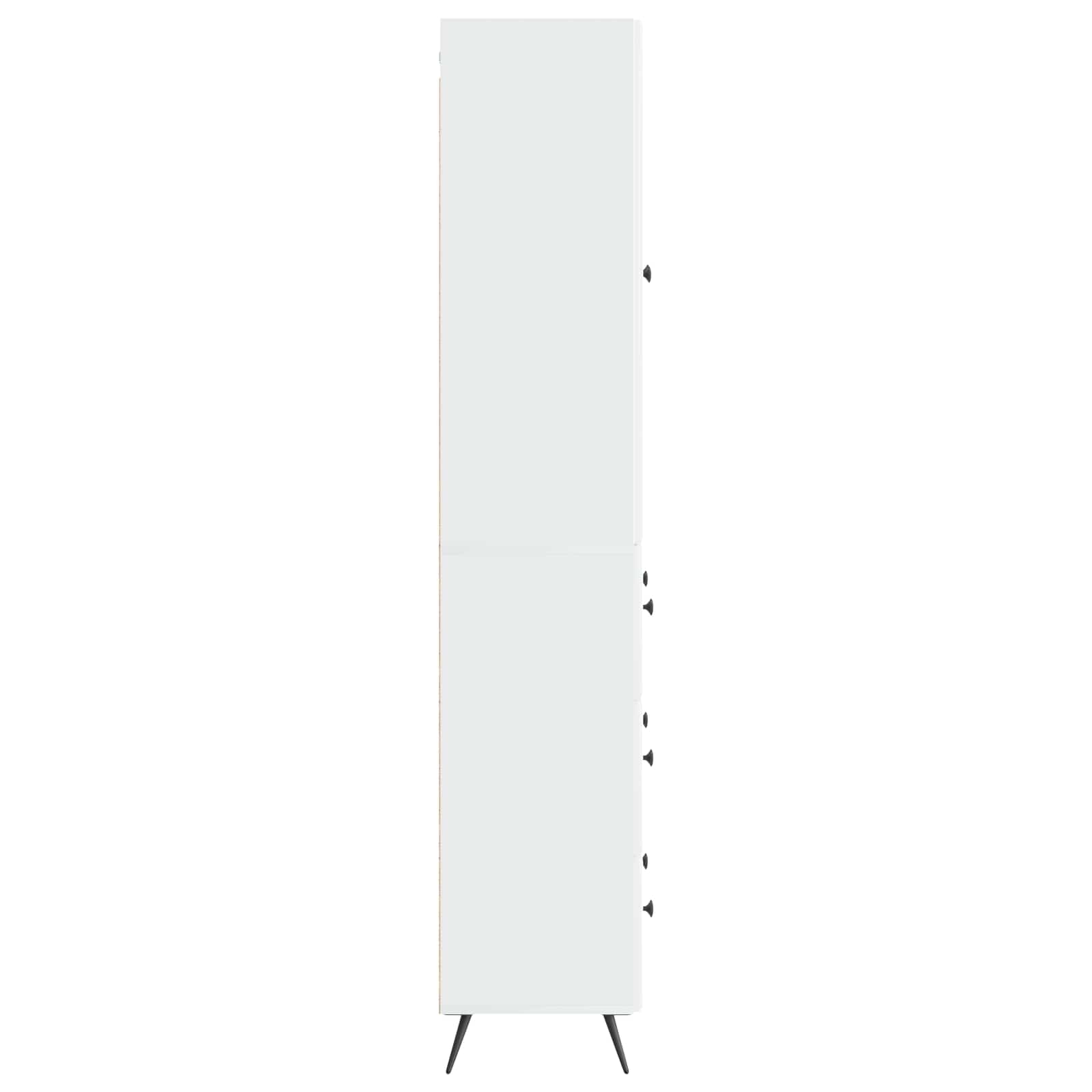 Kastenset 2 pcs Hoogglans Wit 66 x 34,5 x 90 cm Bewerkt hout – afbeelding 6