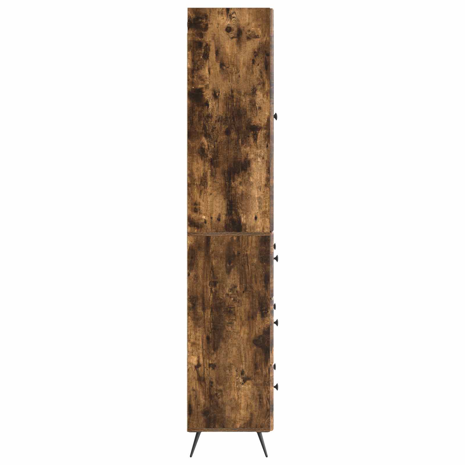 Kastenset 2 pcs Gerookt eiken 66 x 34,5 x 90 cm Bewerkt hout – afbeelding 6