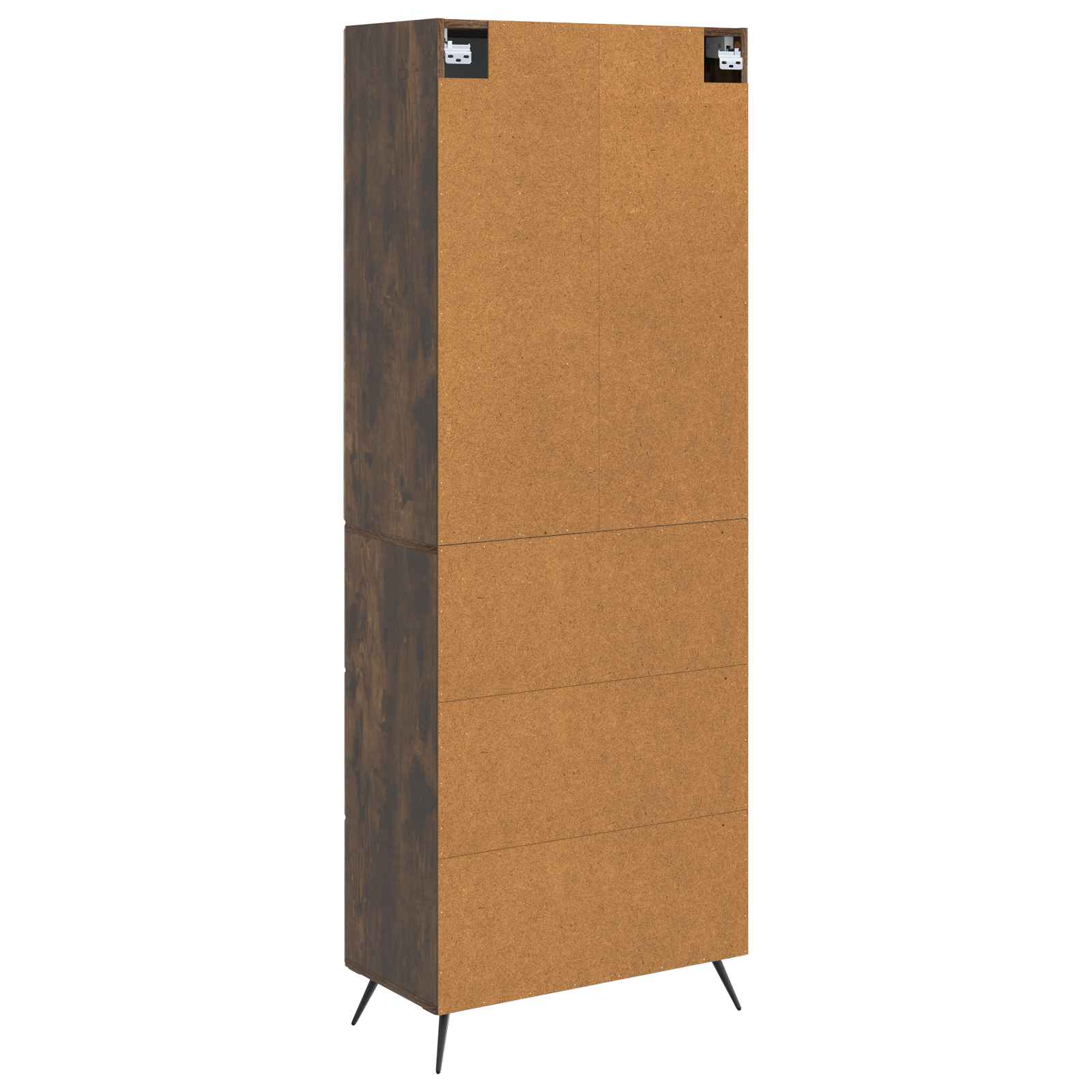 Kastenset 2 pcs Gerookt eiken 66 x 34,5 x 90 cm Bewerkt hout – afbeelding 7