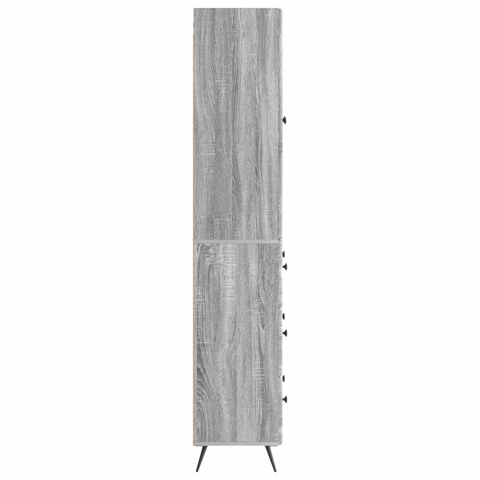 Kastenset 2 pcs Grijs Sonoma 66 x 34,5 x 90 cm Bewerkt hout – afbeelding 6
