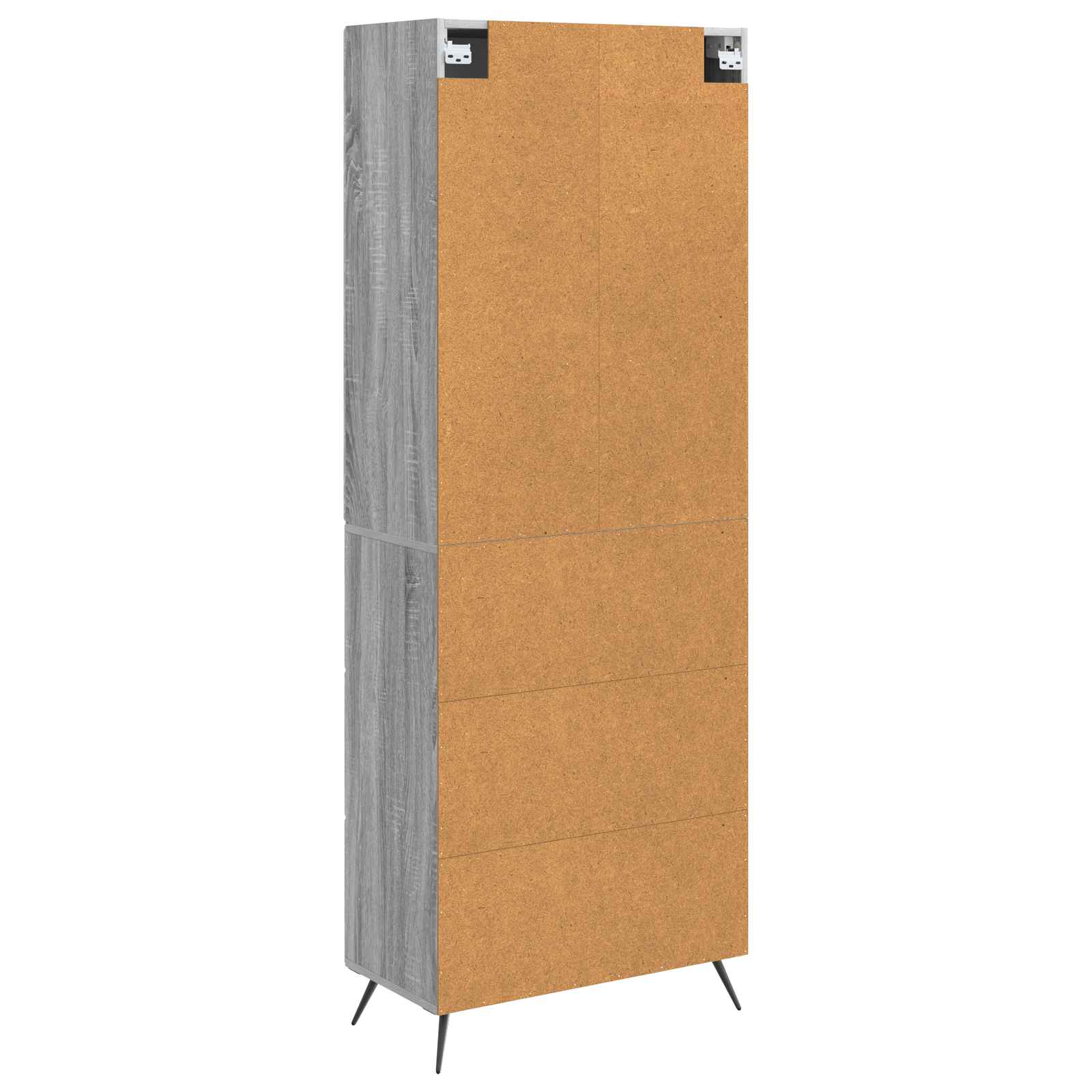 Kastenset 2 pcs Grijs Sonoma 66 x 34,5 x 90 cm Bewerkt hout – afbeelding 7