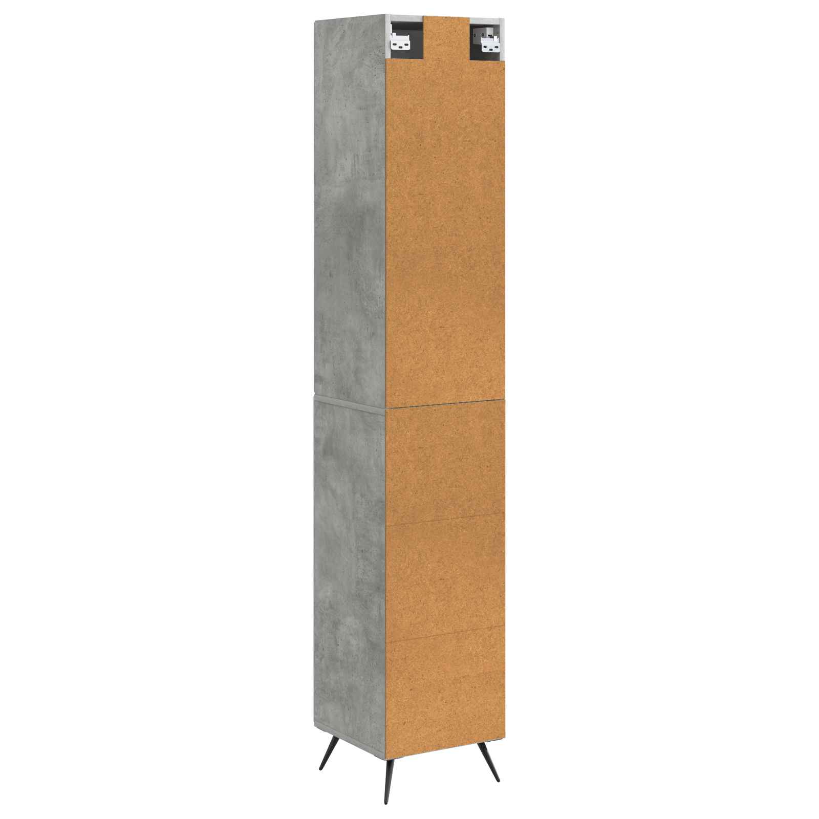 Kastenset 2 pcs Betongrijs 34,5 x 34,5 x 90 cm Bewerkt hout – afbeelding 7