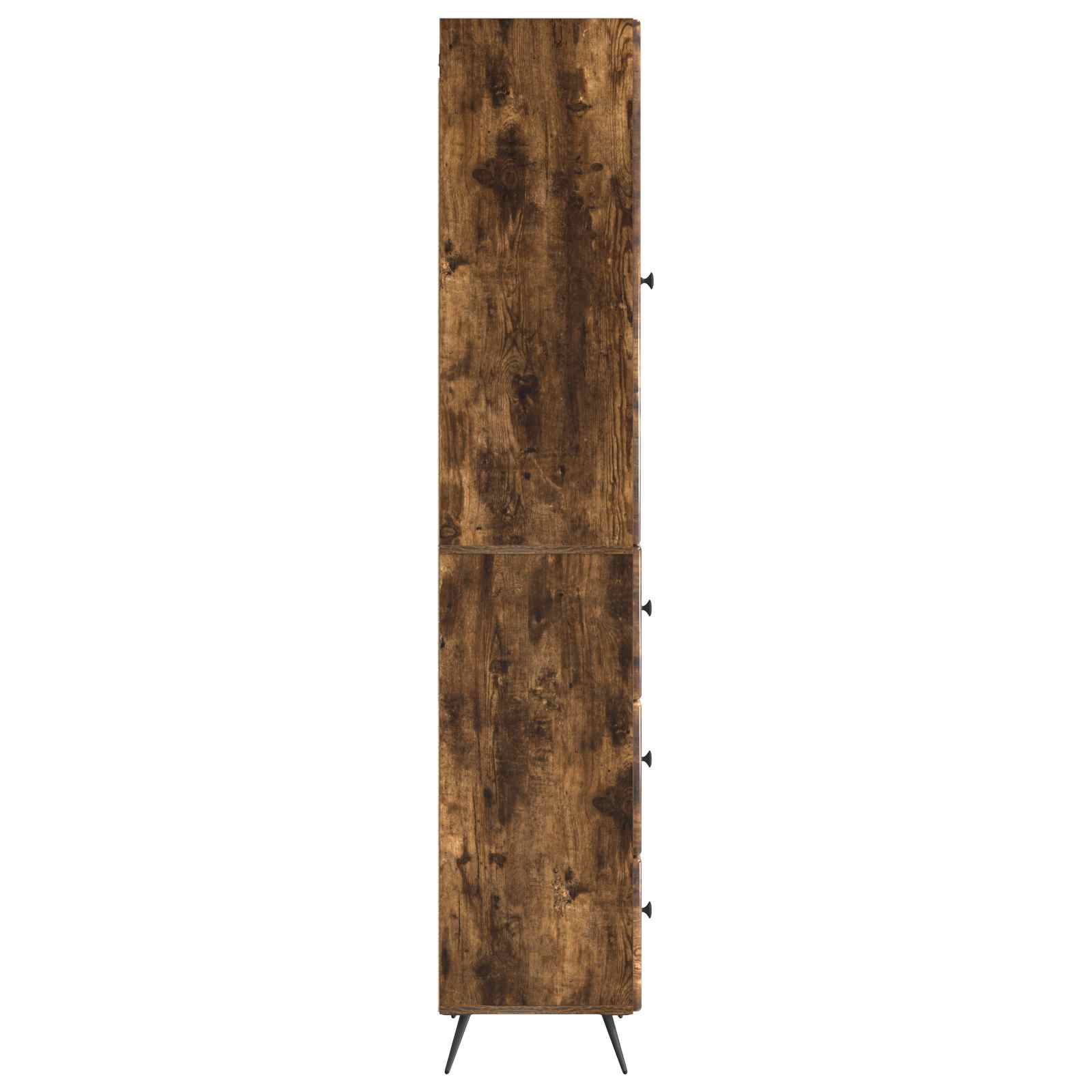 Kastenset 2 pcs Gerookt eiken 34,5 x 34,5 x 90 cm Bewerkt hout – afbeelding 6