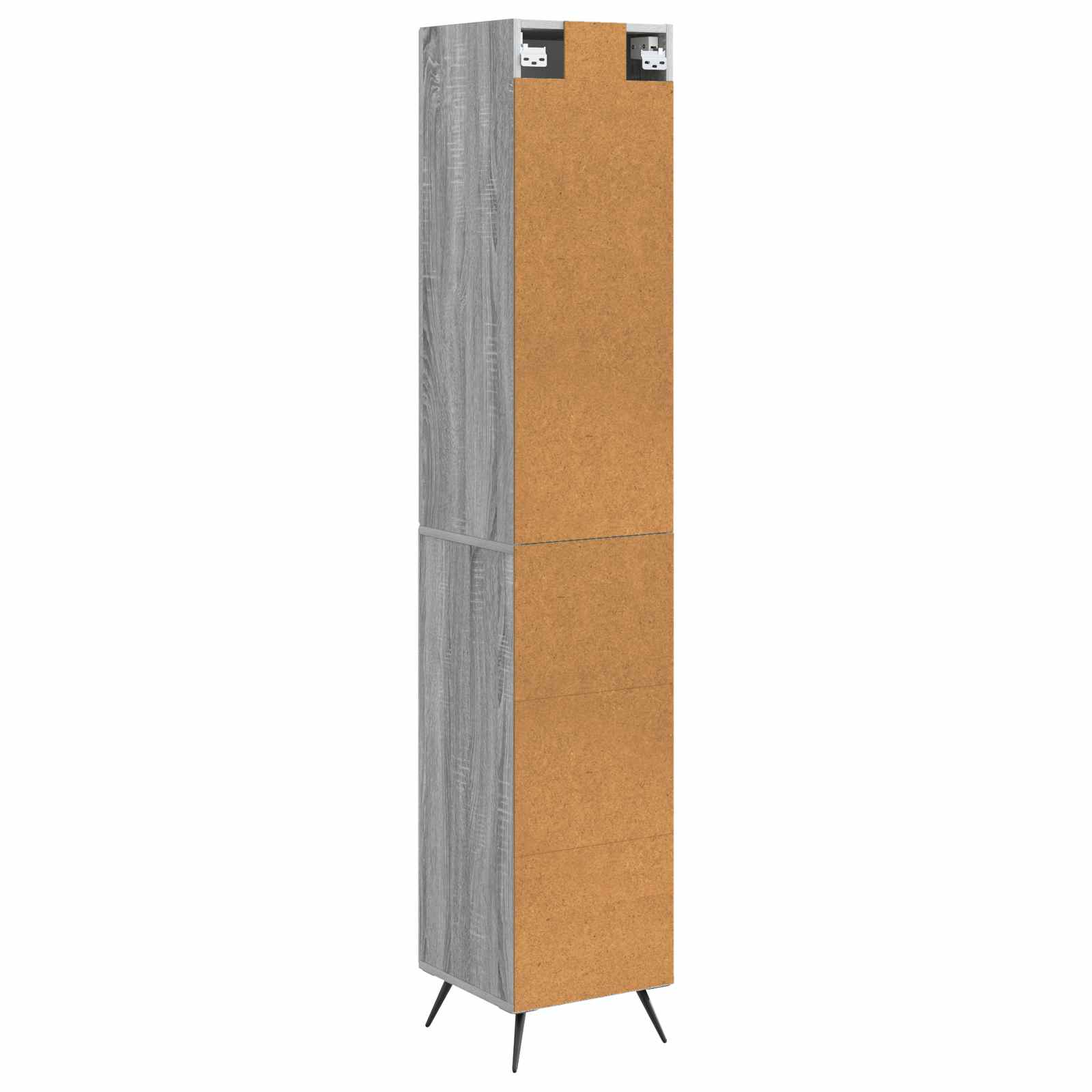 Kastenset 2 pcs Grijs Sonoma 34,5 x 34,5 x 90 cm Bewerkt hout – afbeelding 7