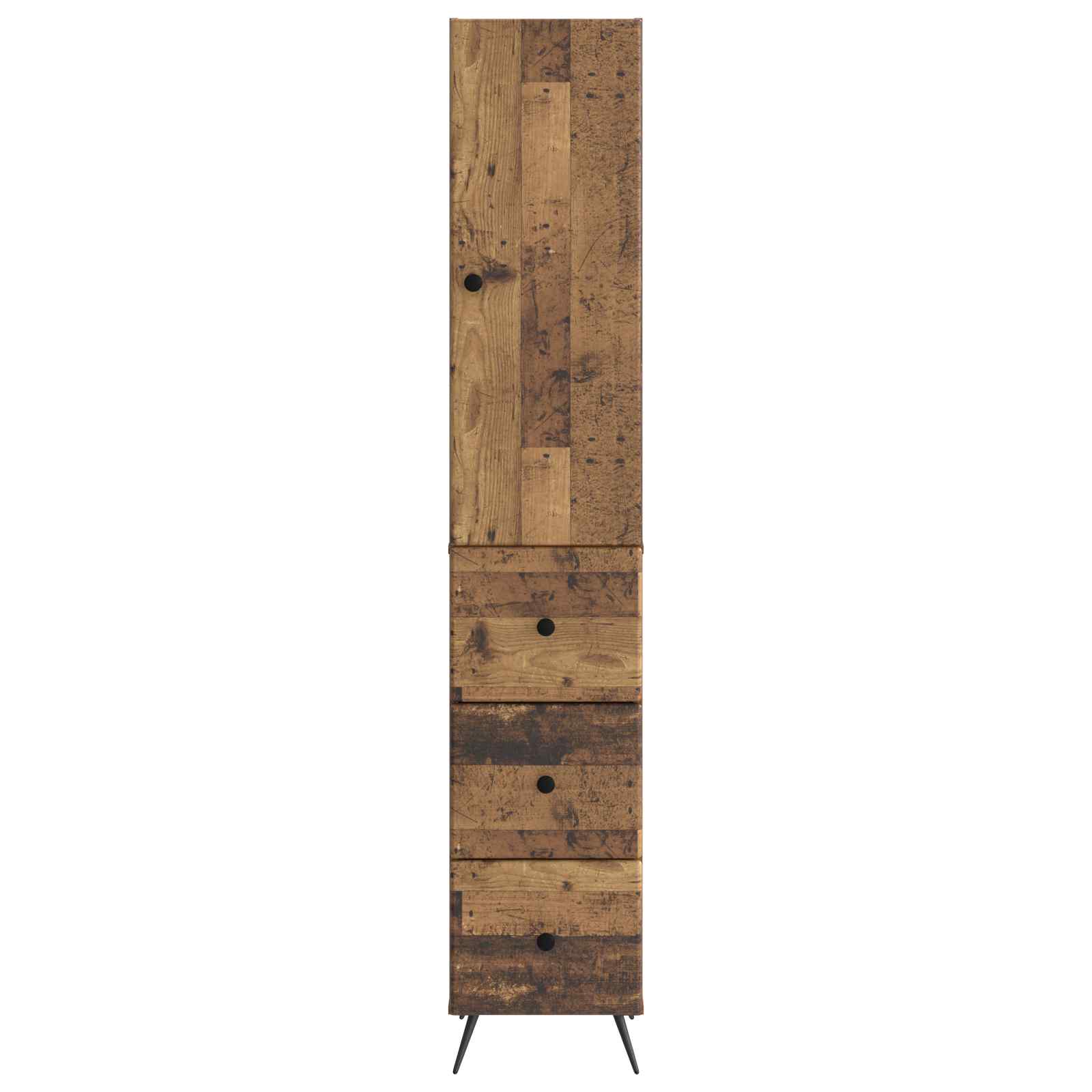Kastenset 2 pcs Oud hout 34,5 x 34,5 x 90 cm Bewerkt hout – afbeelding 5