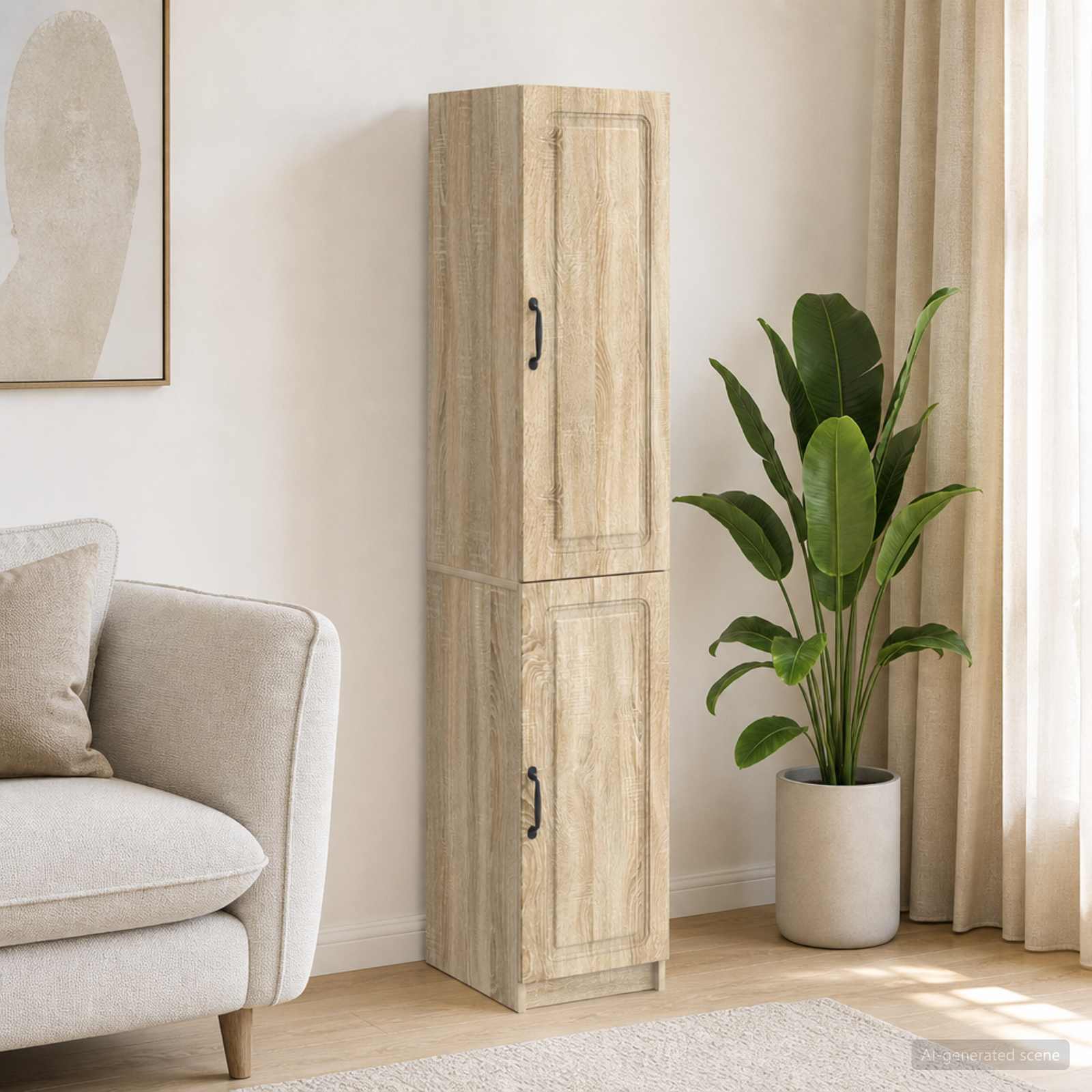Kastenset 2 pcs Sonoma Eiken Bewerkt hout – afbeelding 1