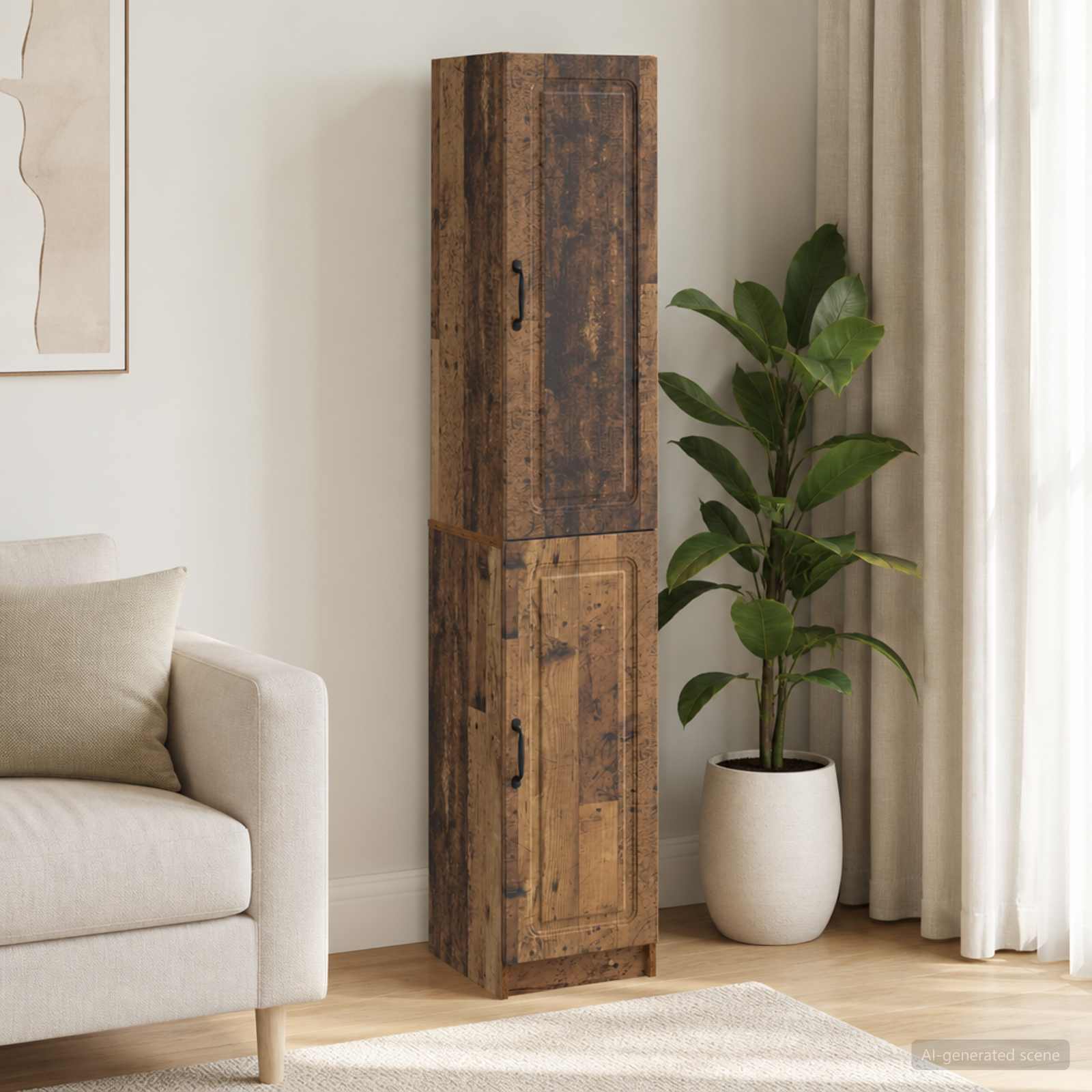 Kastenset 2 pcs Oud hout Bewerkt hout – afbeelding 1