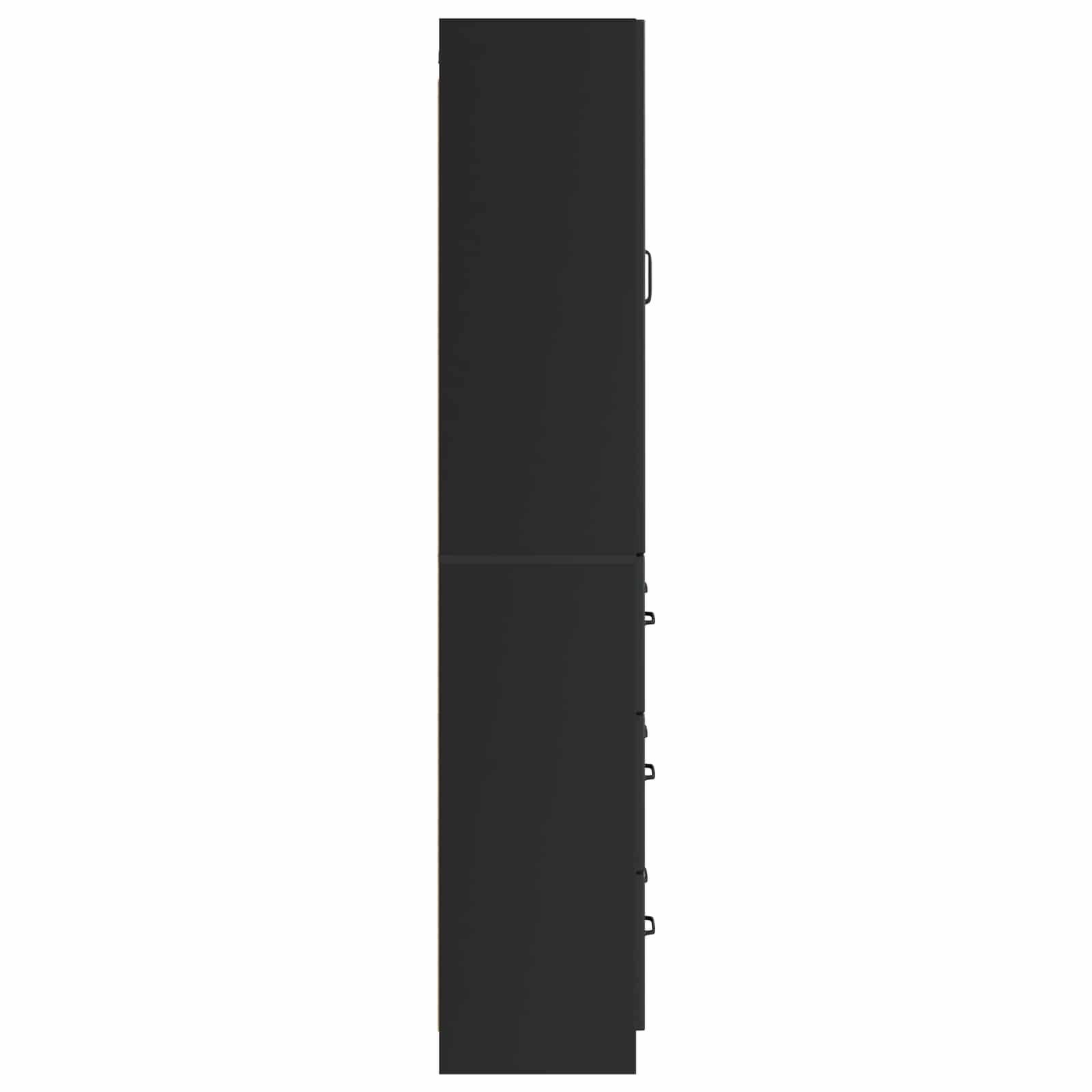 Kastenset 2 pcs Zwart 66 x 34,5 x 87 cm Bewerkt hout – afbeelding 6