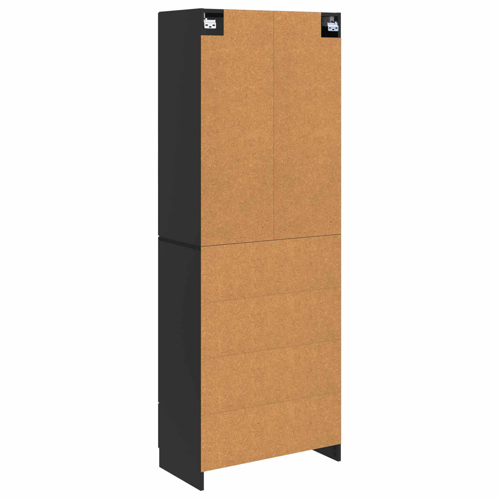 Kastenset 2 pcs Zwart 66 x 34,5 x 87 cm Bewerkt hout – afbeelding 7