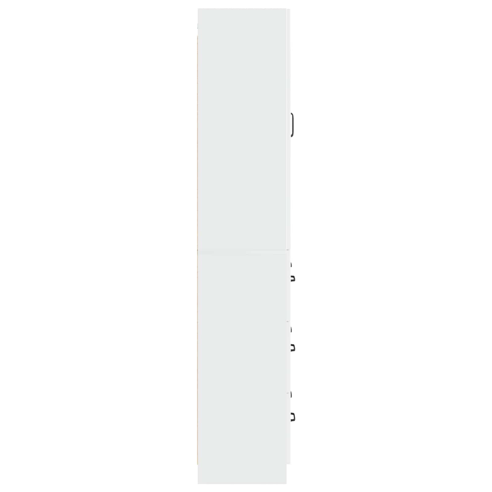Kastenset 2 pcs Hoogglans Wit 66 x 34,5 x 87 cm Bewerkt hout – afbeelding 6