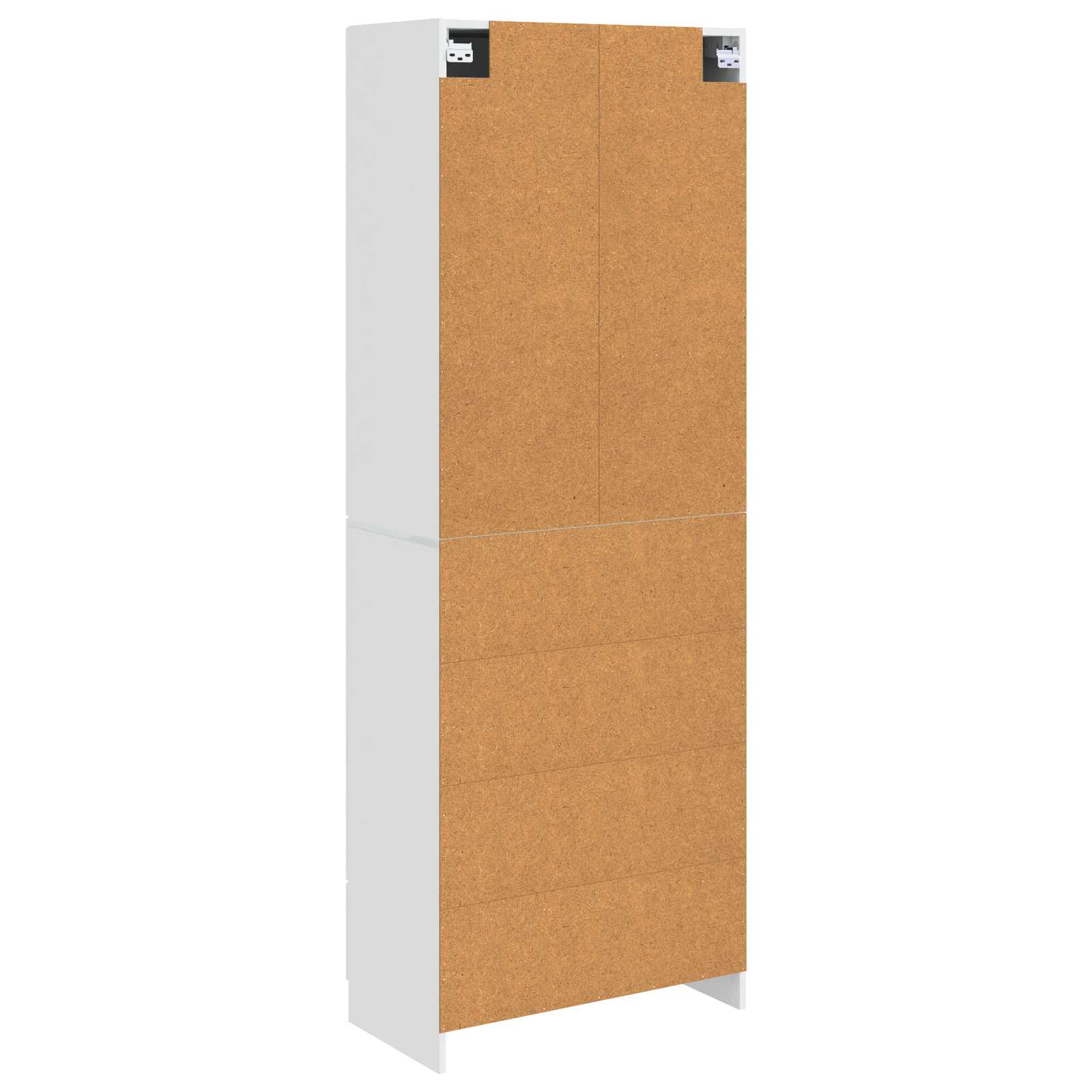 Kastenset 2 pcs Hoogglans Wit 66 x 34,5 x 87 cm Bewerkt hout – afbeelding 7