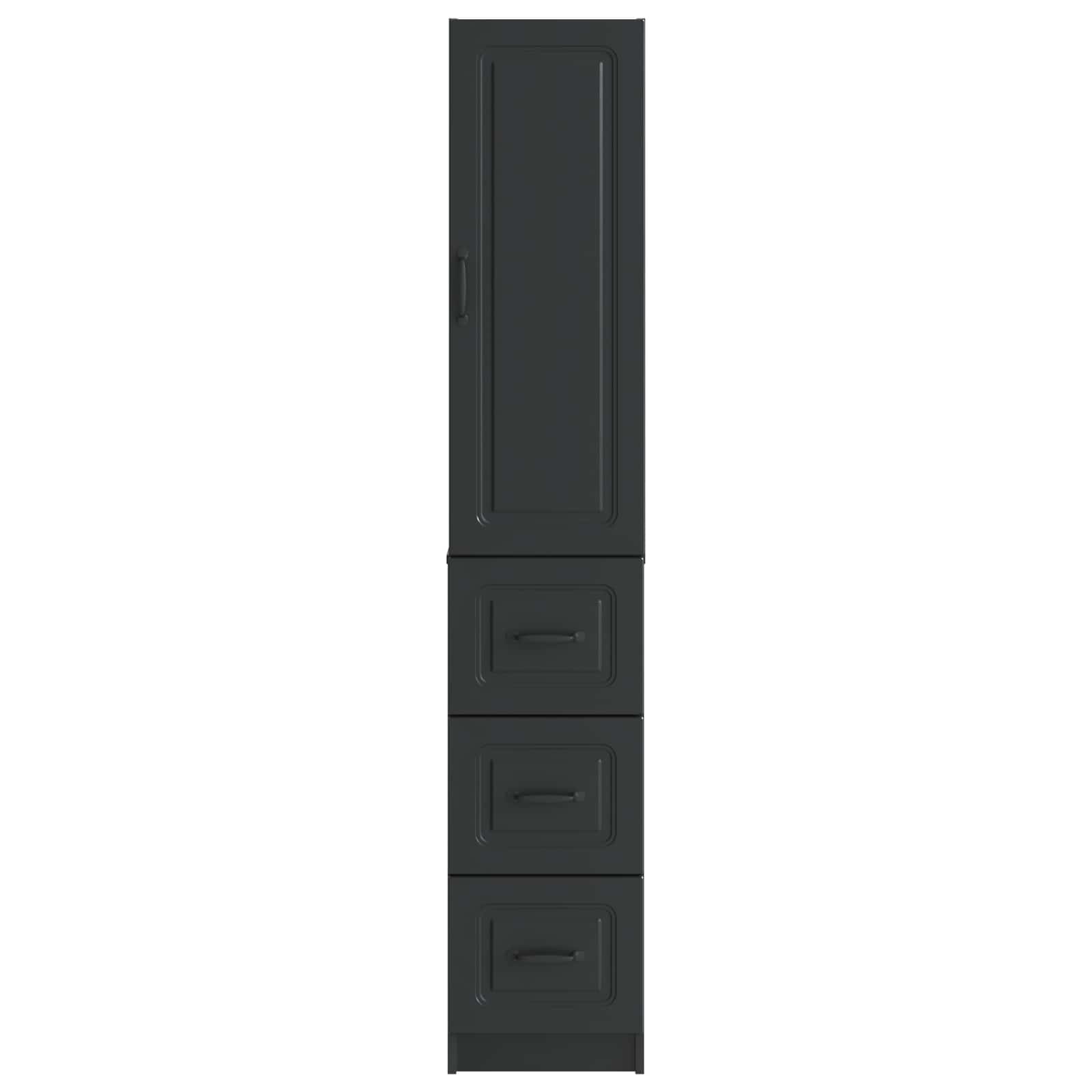 Kastenset 2 pcs Zwart 33 x 34,5 x 87 cm Bewerkt hout – afbeelding 5