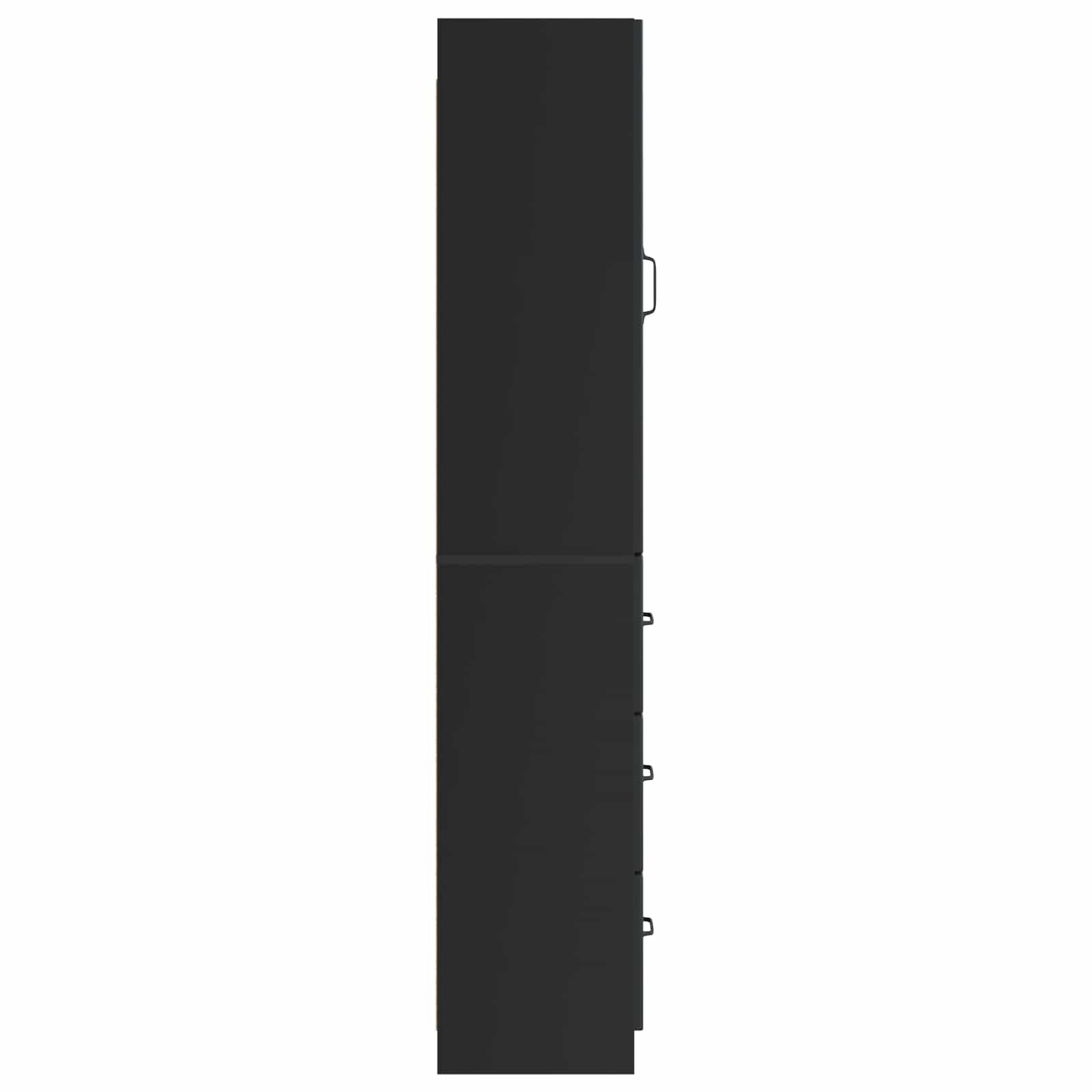 Kastenset 2 pcs Zwart 33 x 34,5 x 87 cm Bewerkt hout – afbeelding 6