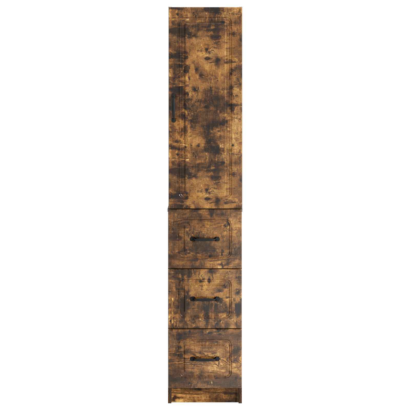 Kastenset 2 pcs Gerookt eiken 33 x 34,5 x 87 cm Bewerkt hout – afbeelding 5