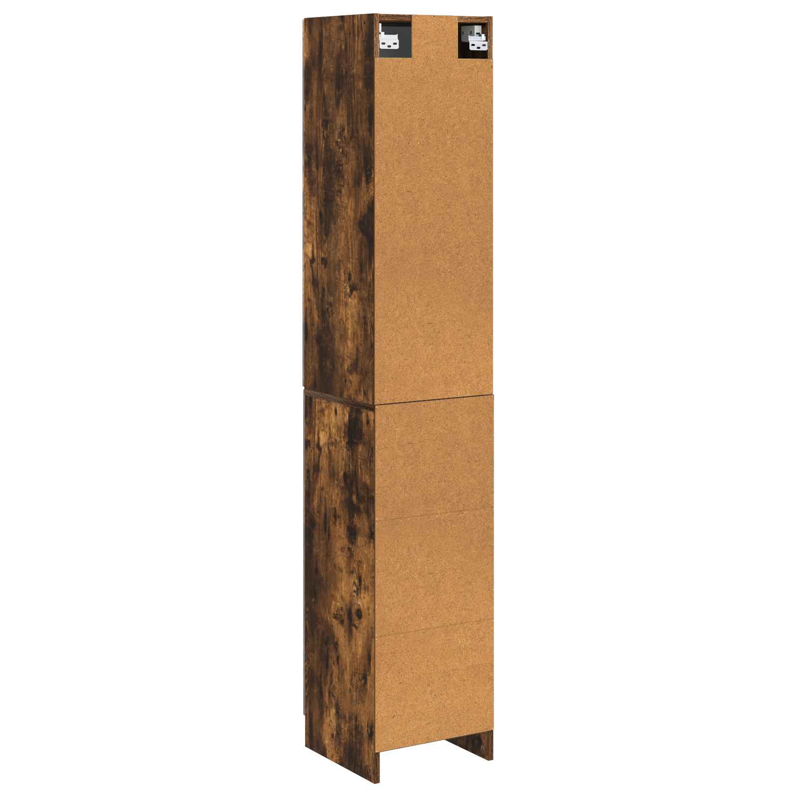 Kastenset 2 pcs Gerookt eiken 33 x 34,5 x 87 cm Bewerkt hout – afbeelding 7