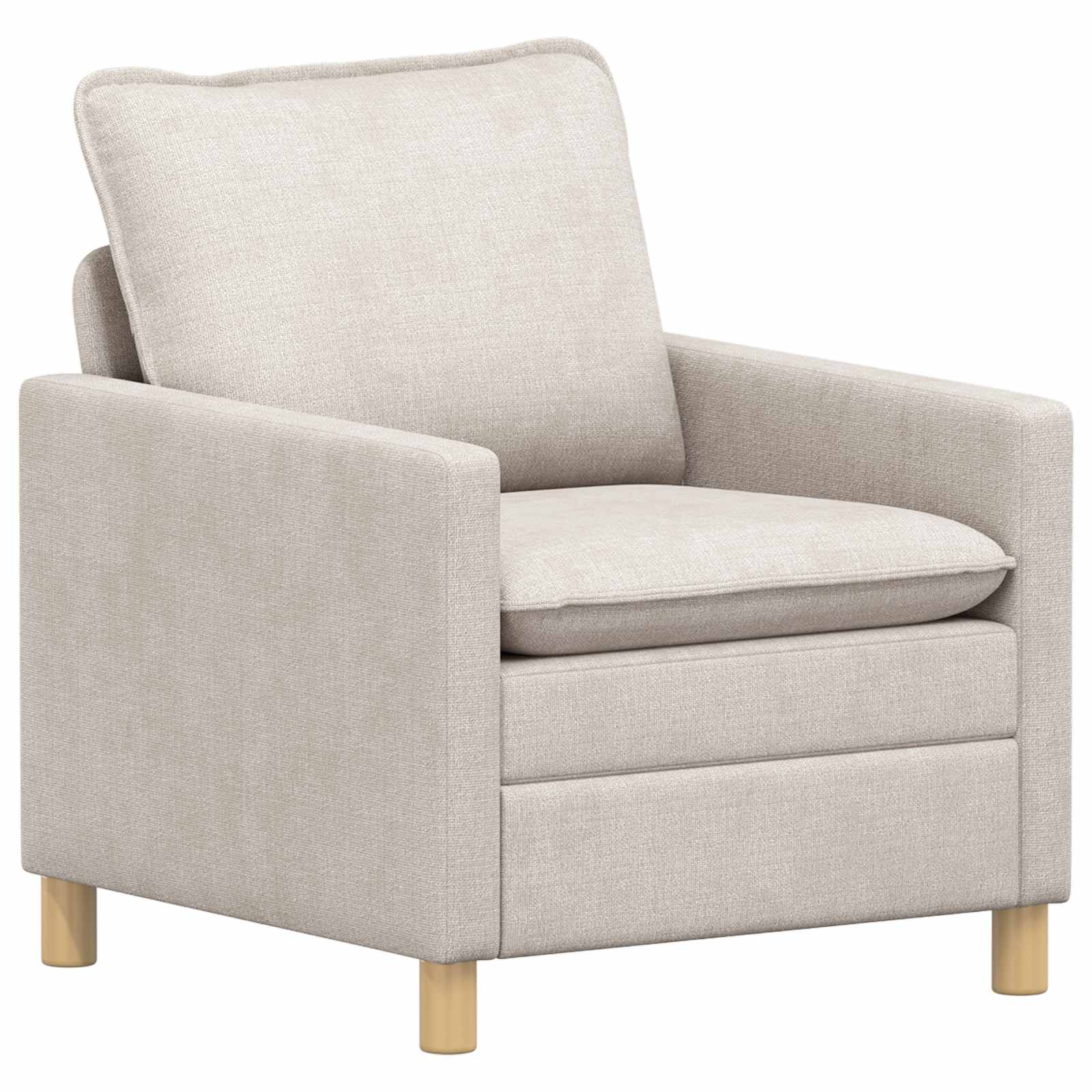 Bankstel 2 pcs Crèmekleurig Polyester – afbeelding 3
