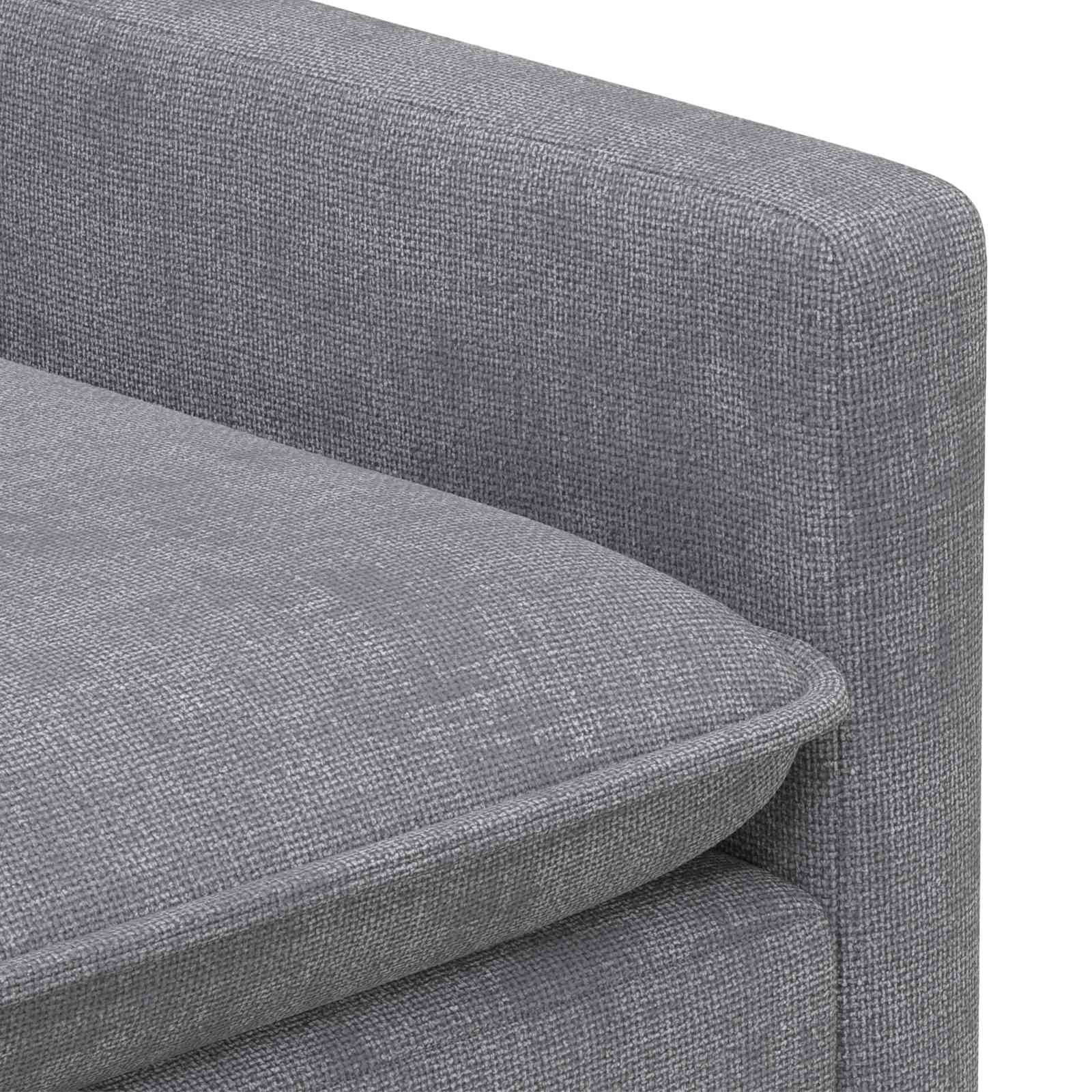 Bankstel 2 pcs Lichtgrijs Polyester – afbeelding 5