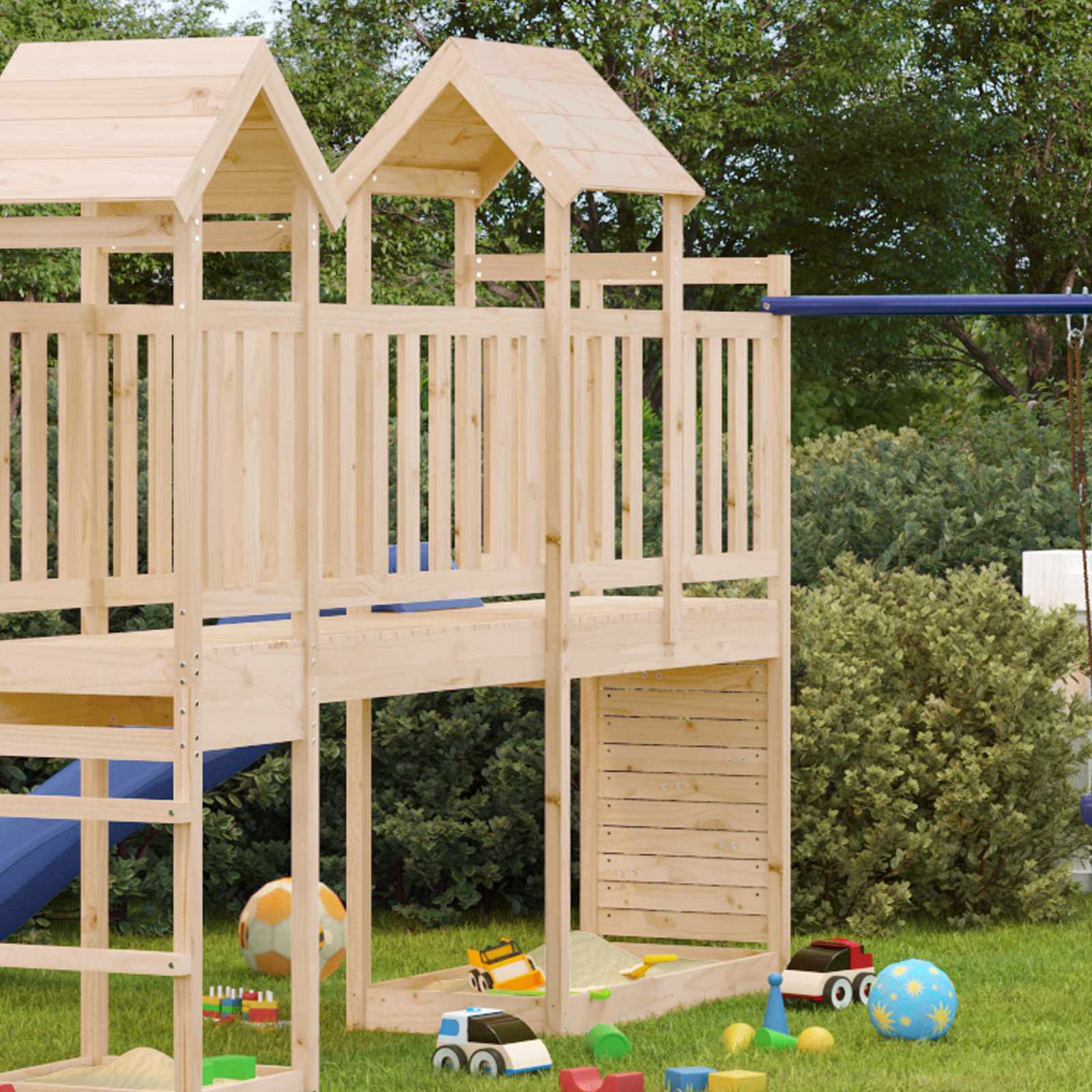 Speeltoren Bruin 53 x 110,5 x 214 cm Massief grenenhout