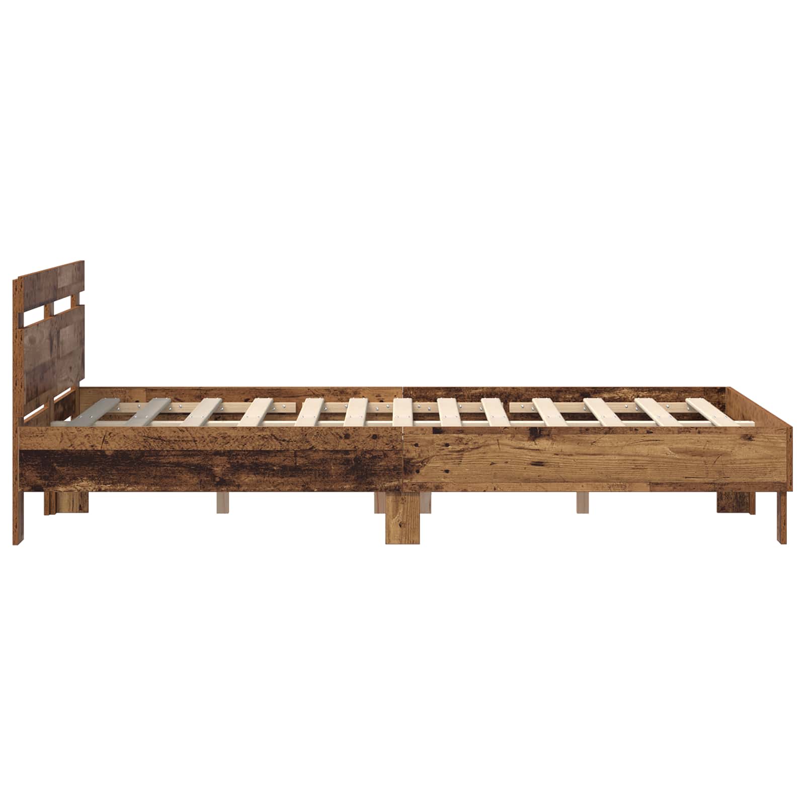 Bedframe Oudhout 160 x 200 cm Bewerkt hout – afbeelding 5