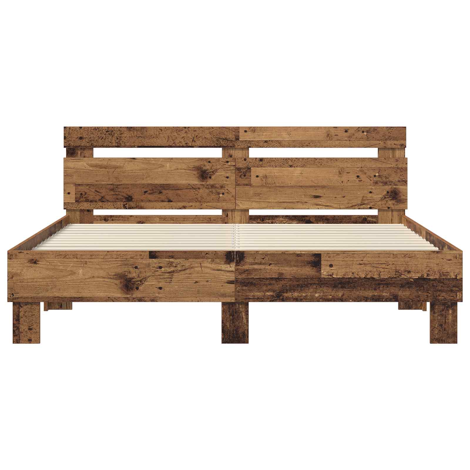 Bedframe Oudhout 140 x 200 cm Bewerkt hout – afbeelding 4