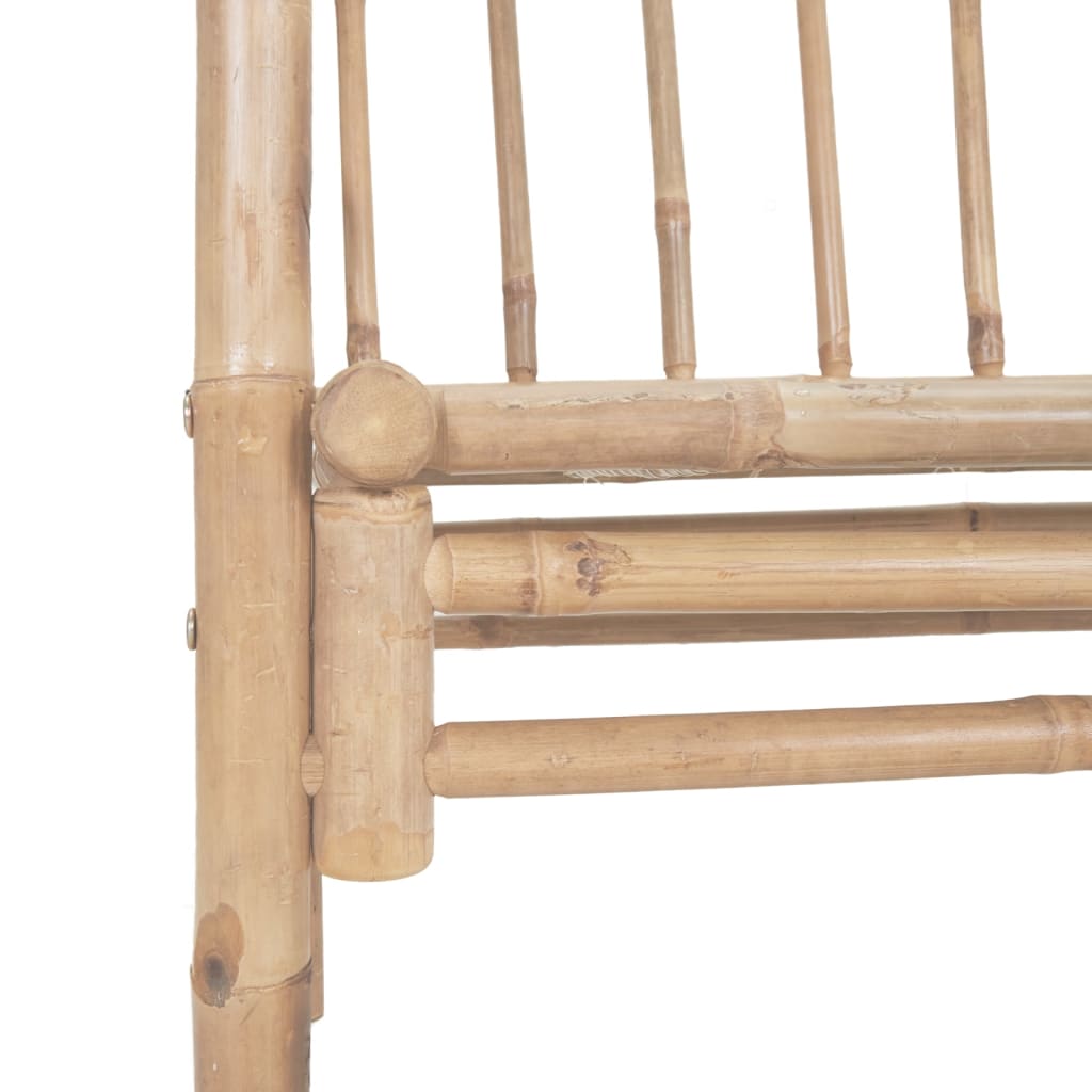 Tuinbank met pergola 116 cm bamboe – afbeelding 5