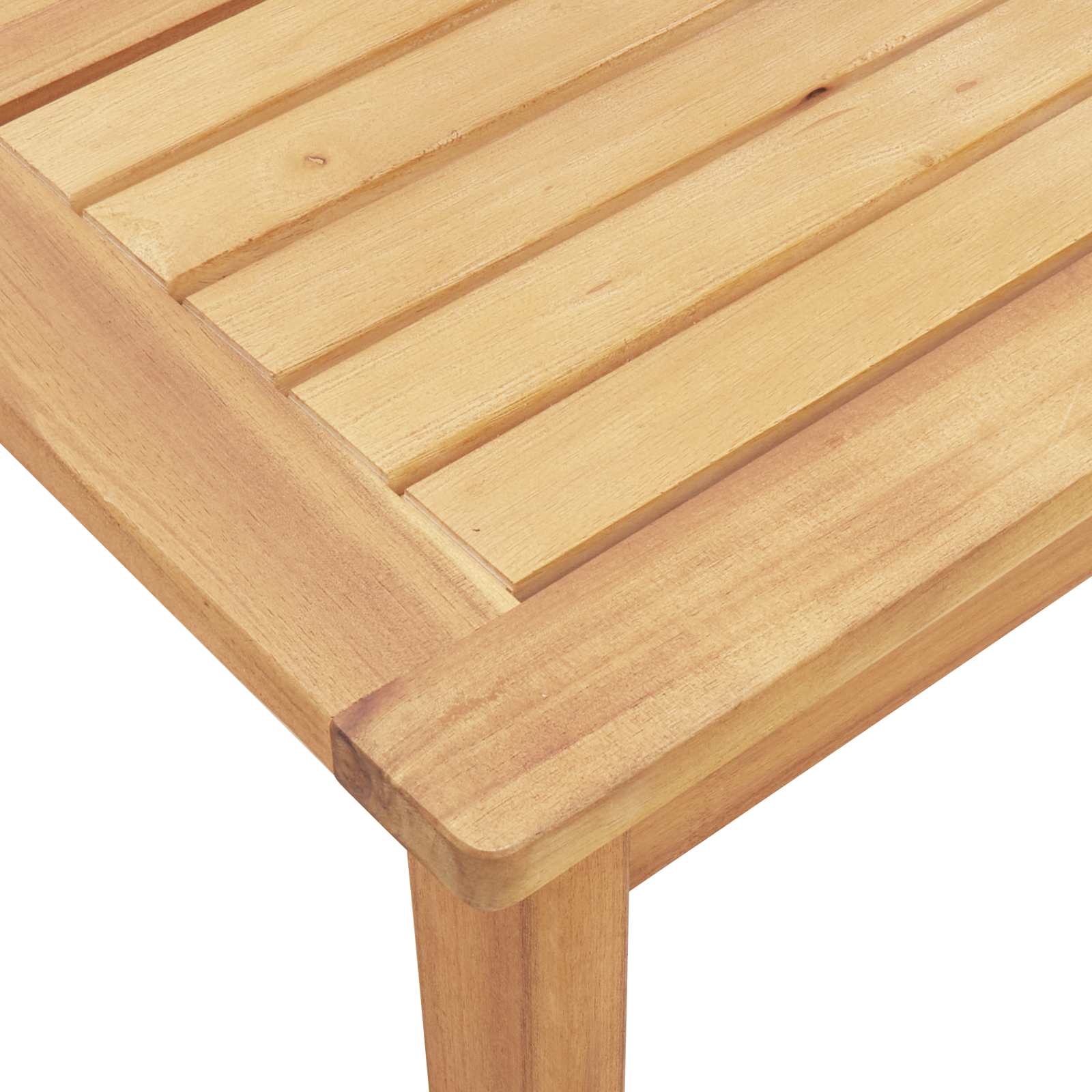 Bankstel met kussen Effen 2 pcs Grijs Massief Acaciahout – afbeelding 12